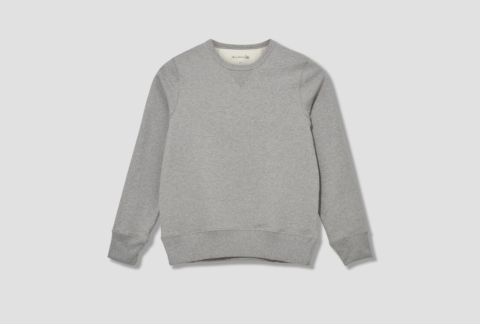 3S48 LOOPWHEELED HEAVYWEIGHT SWEATSHIRT - 14,8OZ/SQ.YD. - CLASSIC FIT Grey
