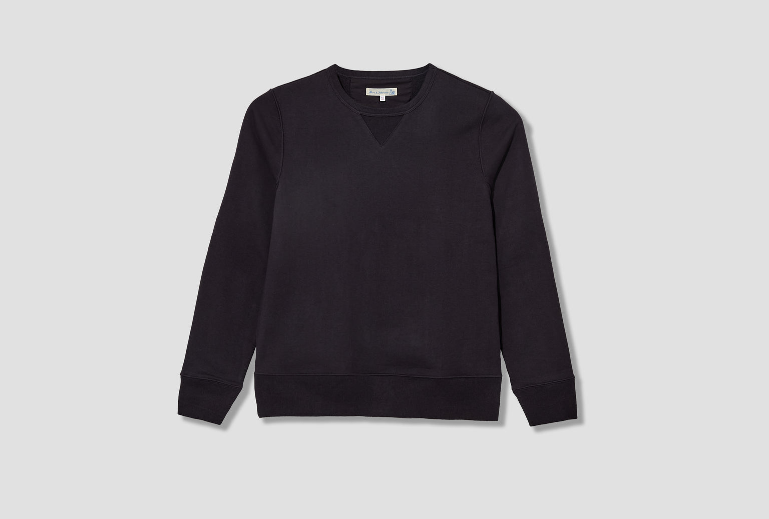 3S48 LOOPWHEELED HEAVYWEIGHT SWEATSHIRT - 14,8OZ/SQ.YD. - CLASSIC FIT Navy