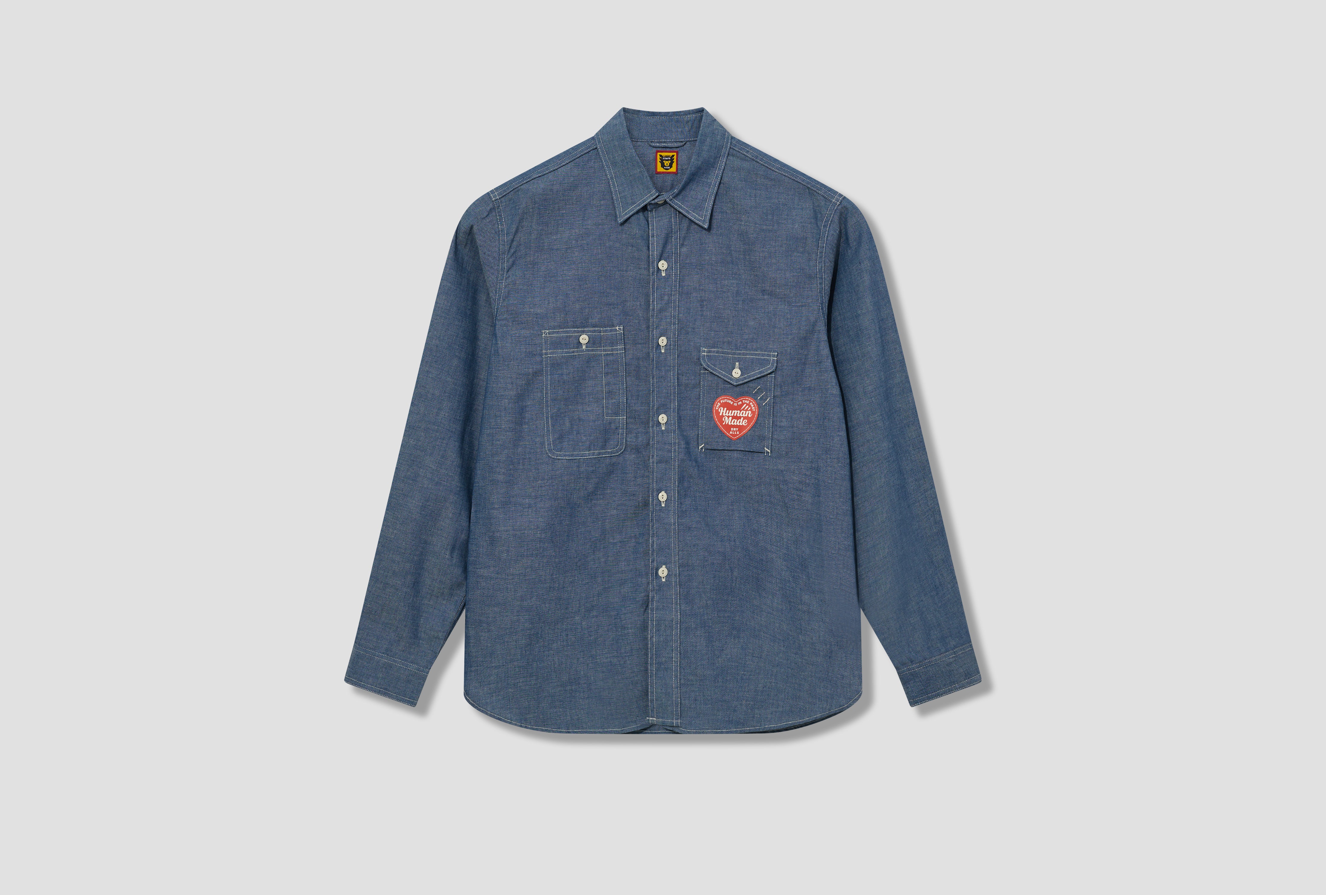 CHAMBRAY WORK SHIRT HM28SH004 Blue