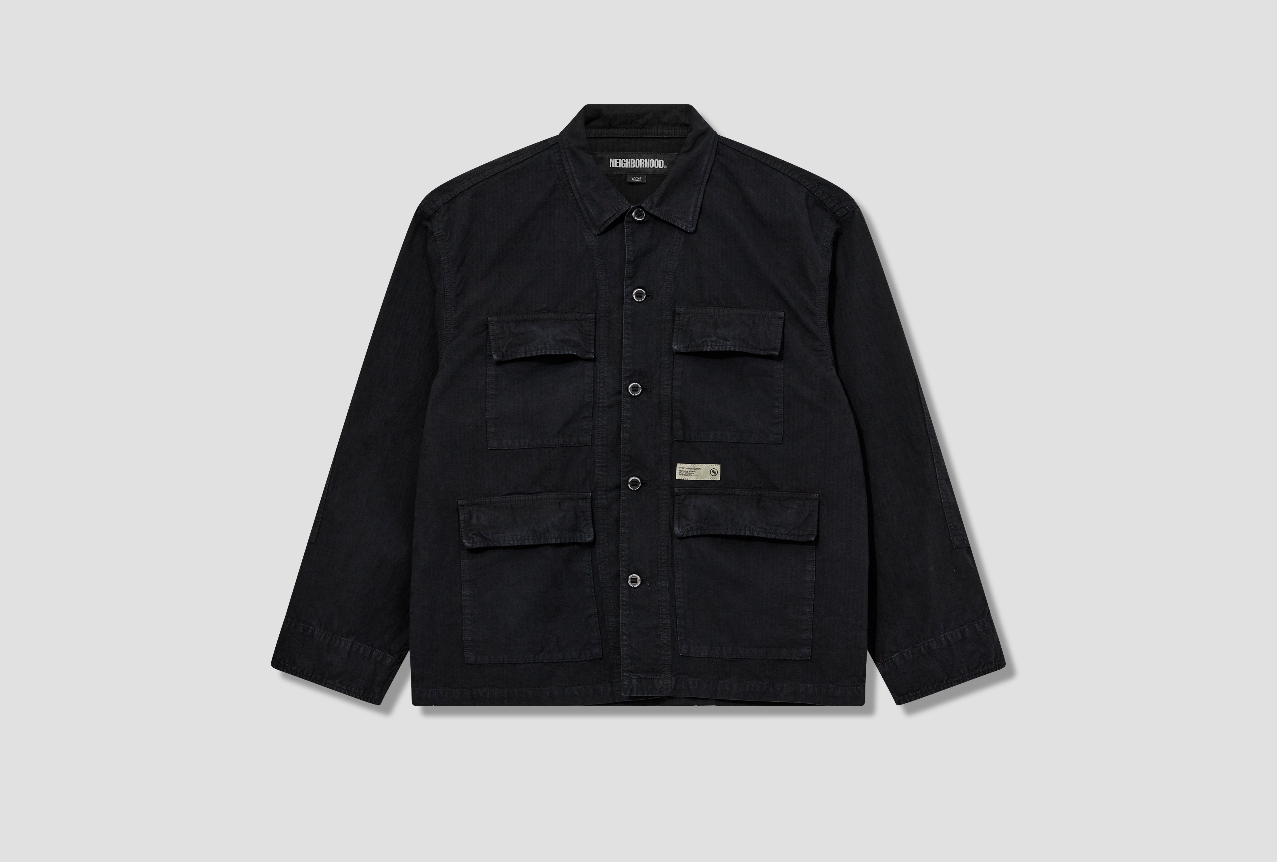 RIPSTOP BDU SHIRT LS 242SPNH-SHM04 Black