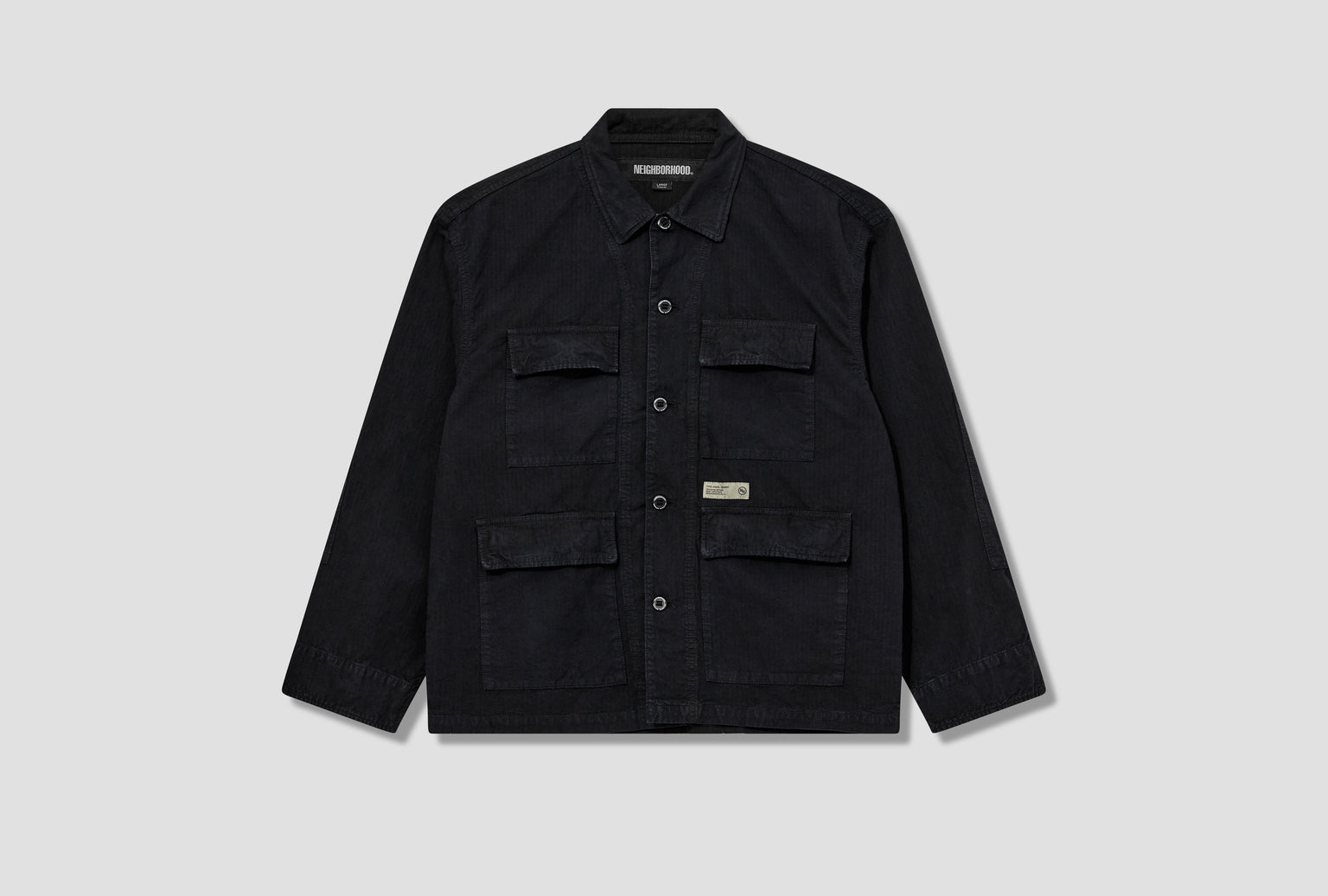 RIPSTOP BDU SHIRT LS 242SPNH-SHM04 Black