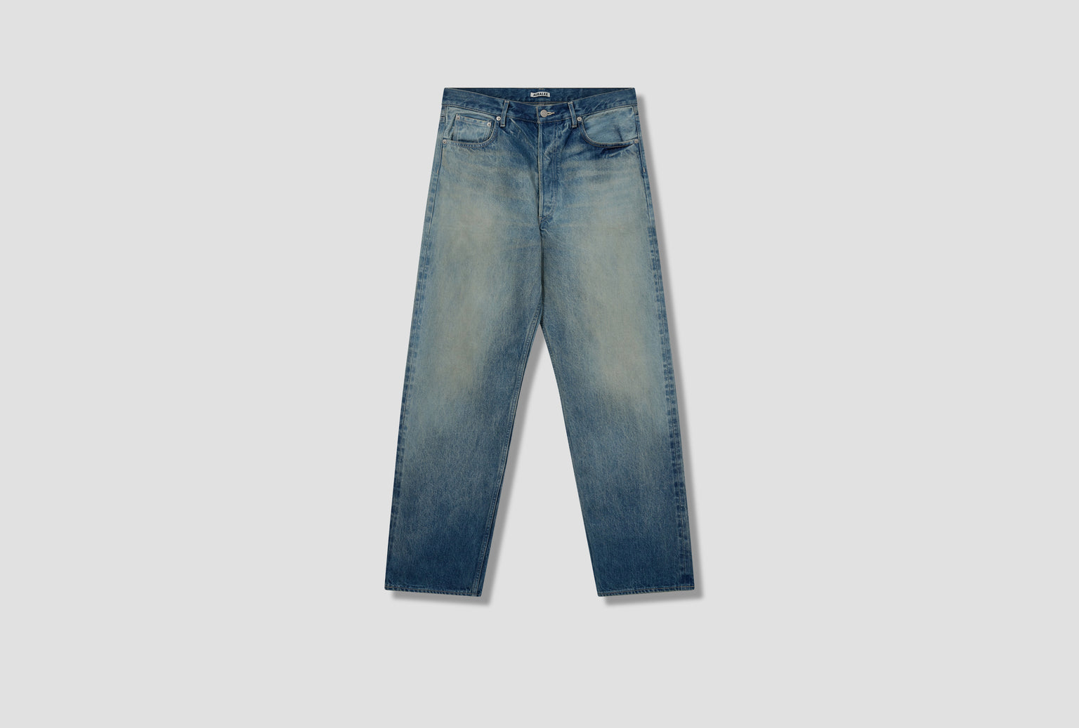 SELVEDGE FADED HEAVY DENIM WIDE PANTS A24AP02DH Blue