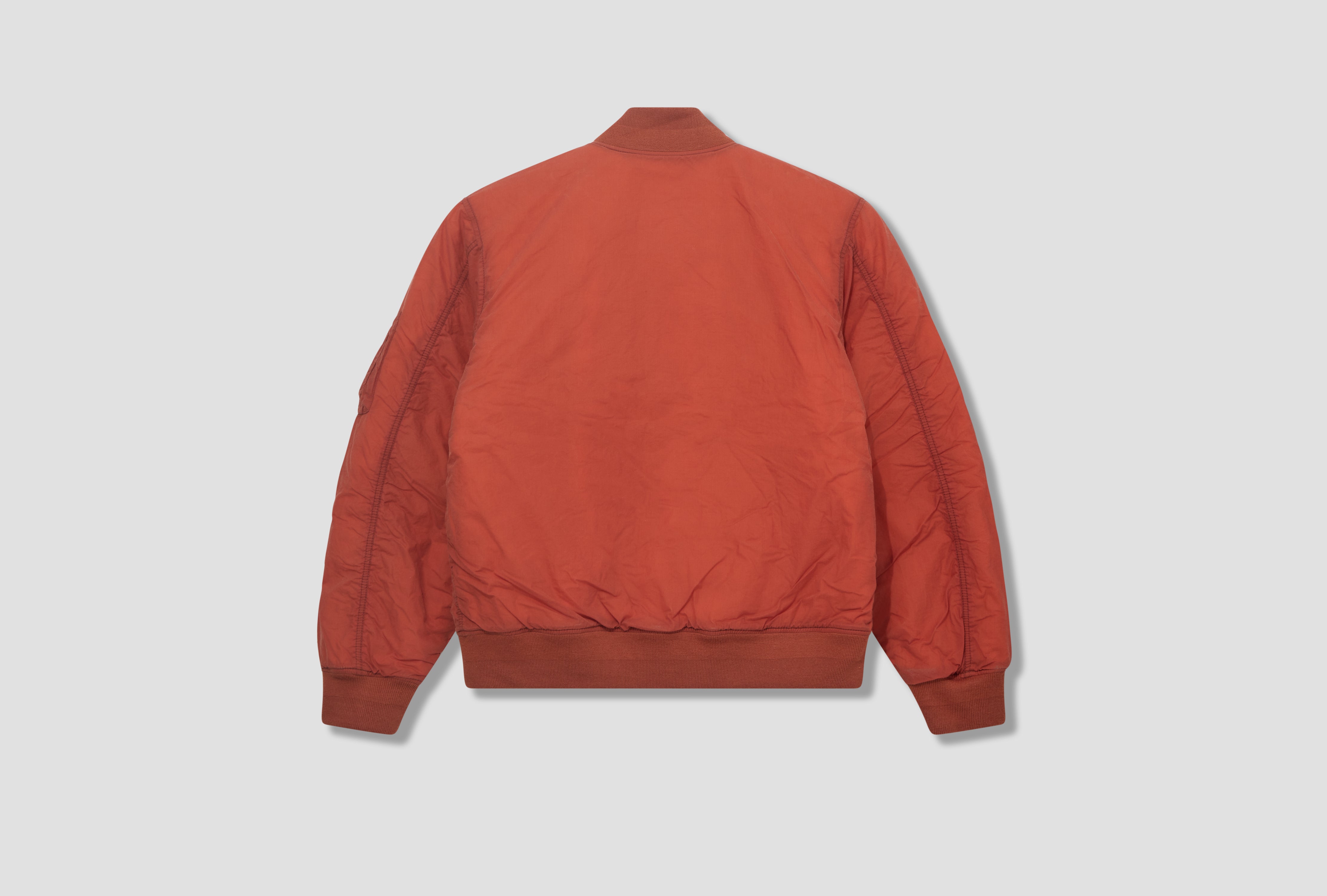 QUILTED BOMBER WAXED 115803 Orange