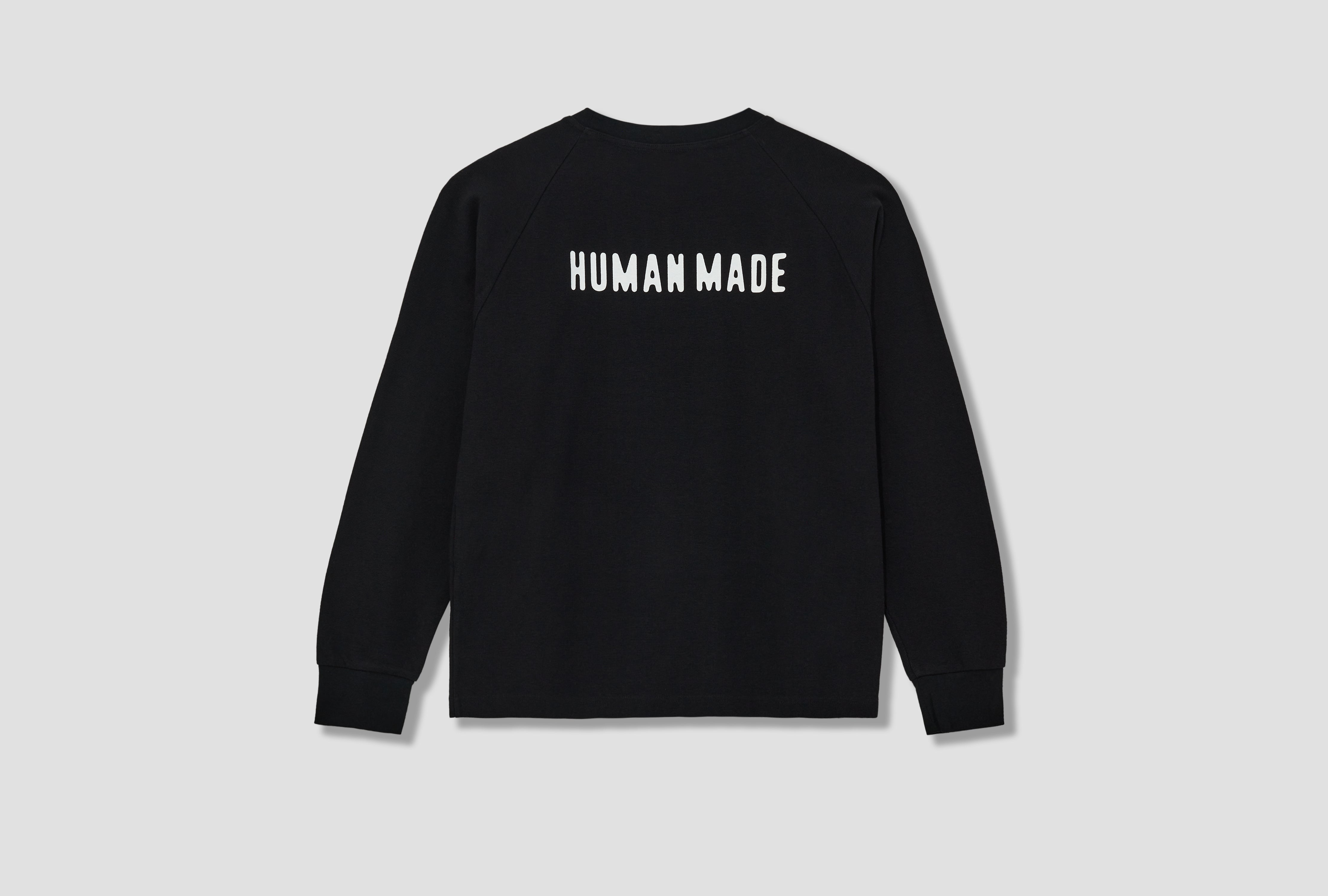 RAGLAN SLEEVE L/S T-SHIRT HM28CS012 Black