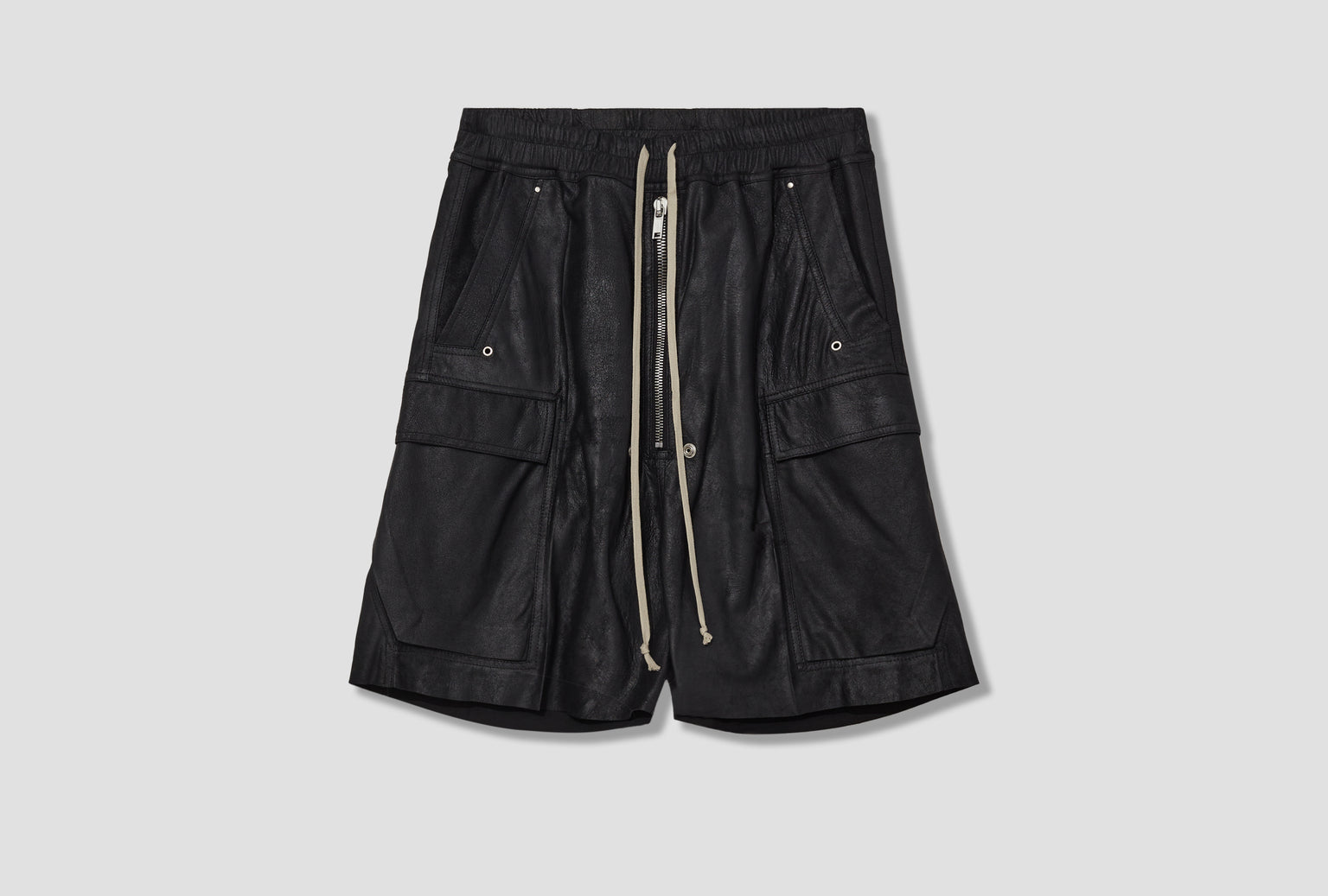 CARGOBELA SHORTS - BLISTER LAMB LEATHER / BLACK RU01E5360 LBA