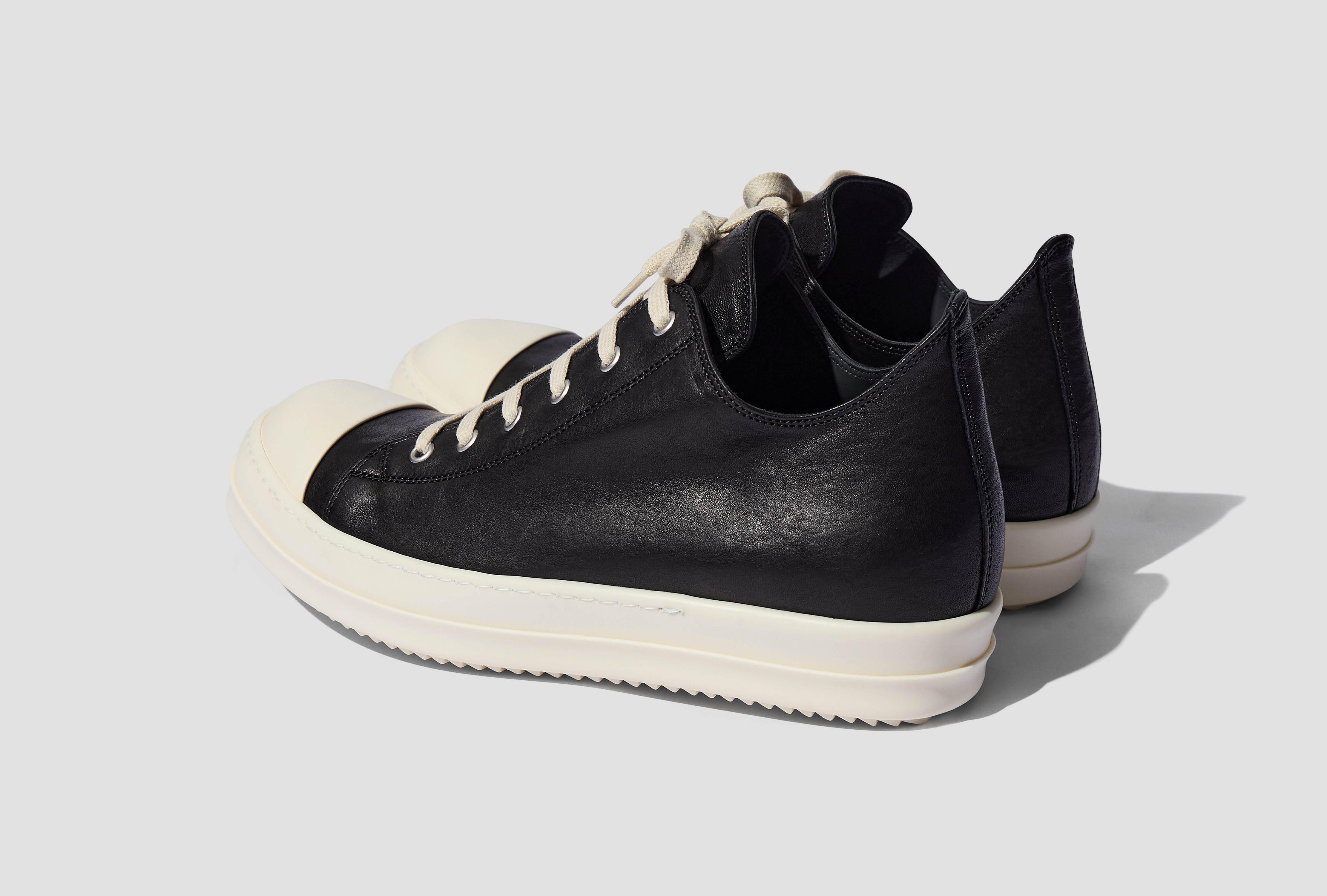 LOW SNEAKS - WAXY GOAT LEATHER / BLACK/MILK/MILK RU01E5891 LGY