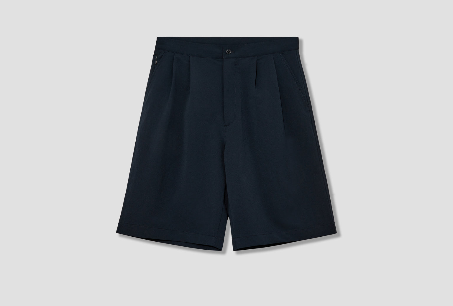 ALPHADRY DOUBLE PLEATS SHORTS S25SD052E Navy