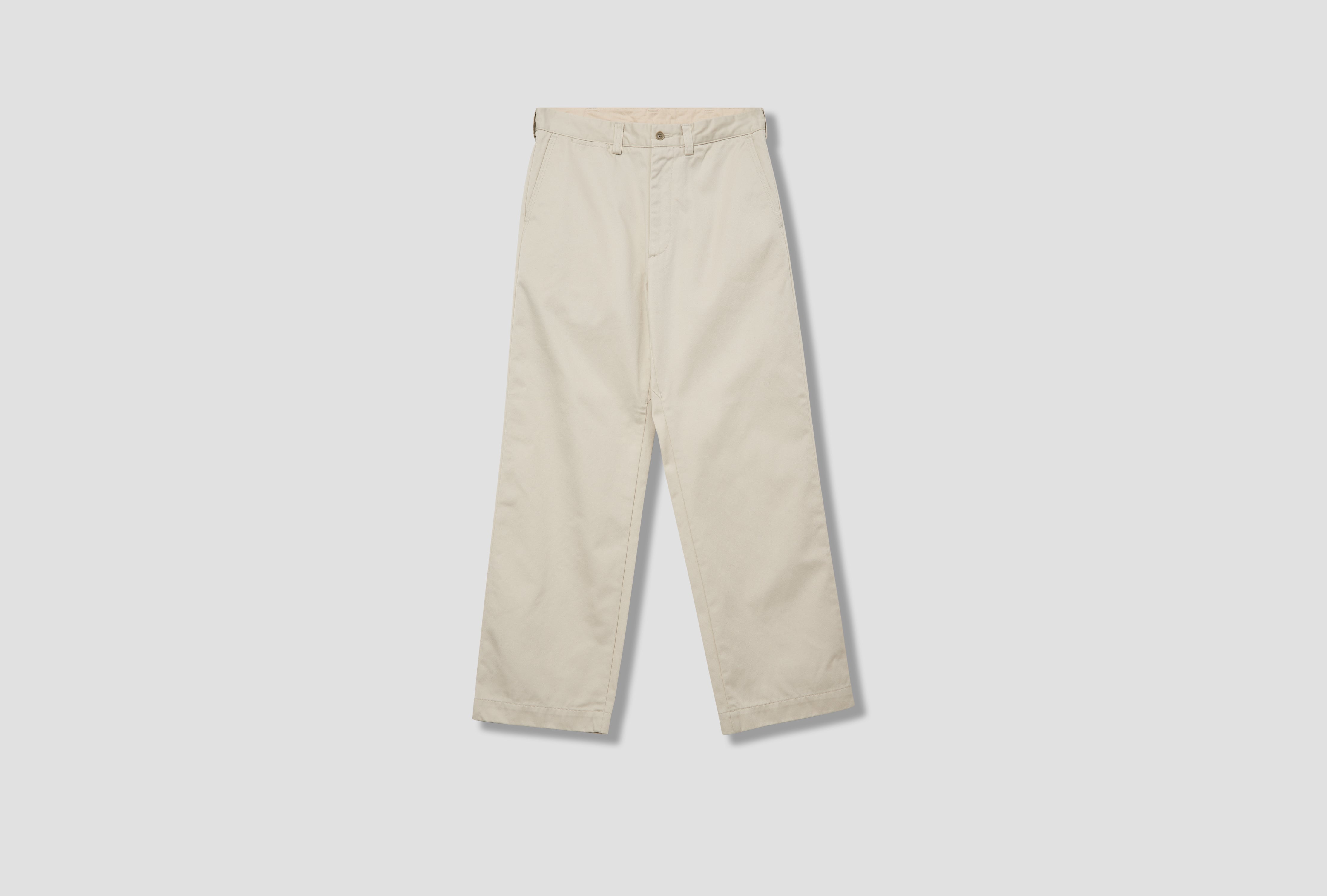 WIDE STRAIGHT CHINO PANTS S25SC079E Beige