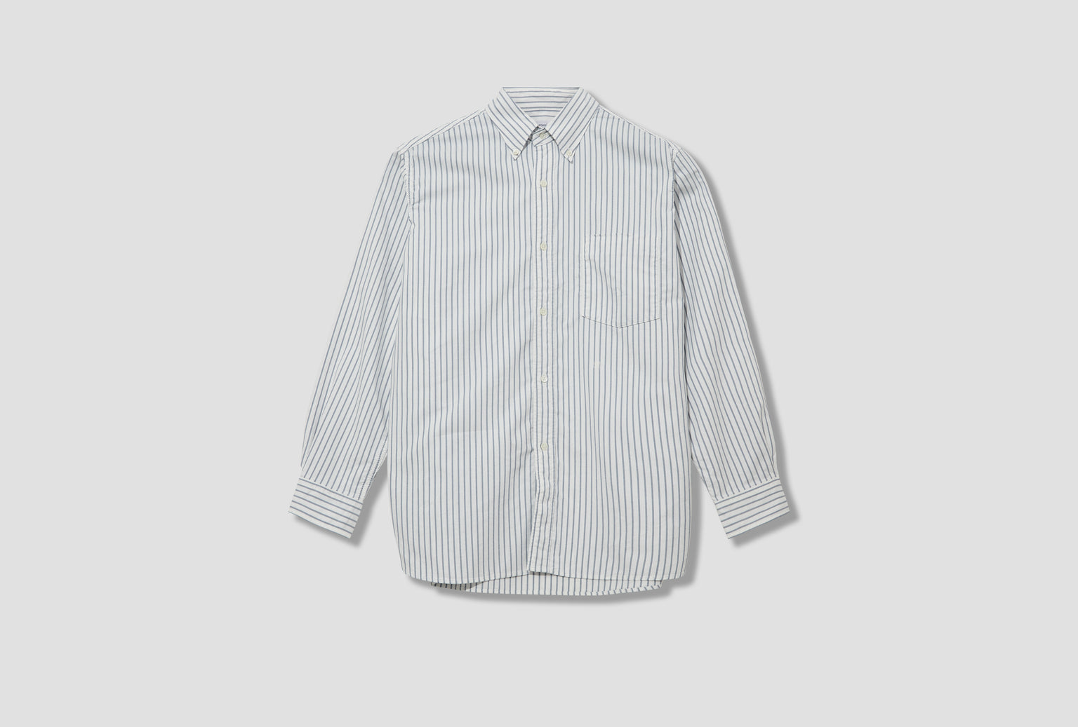 BUTTON DOWN STRIPE WIND SHIRT S25SG090E White