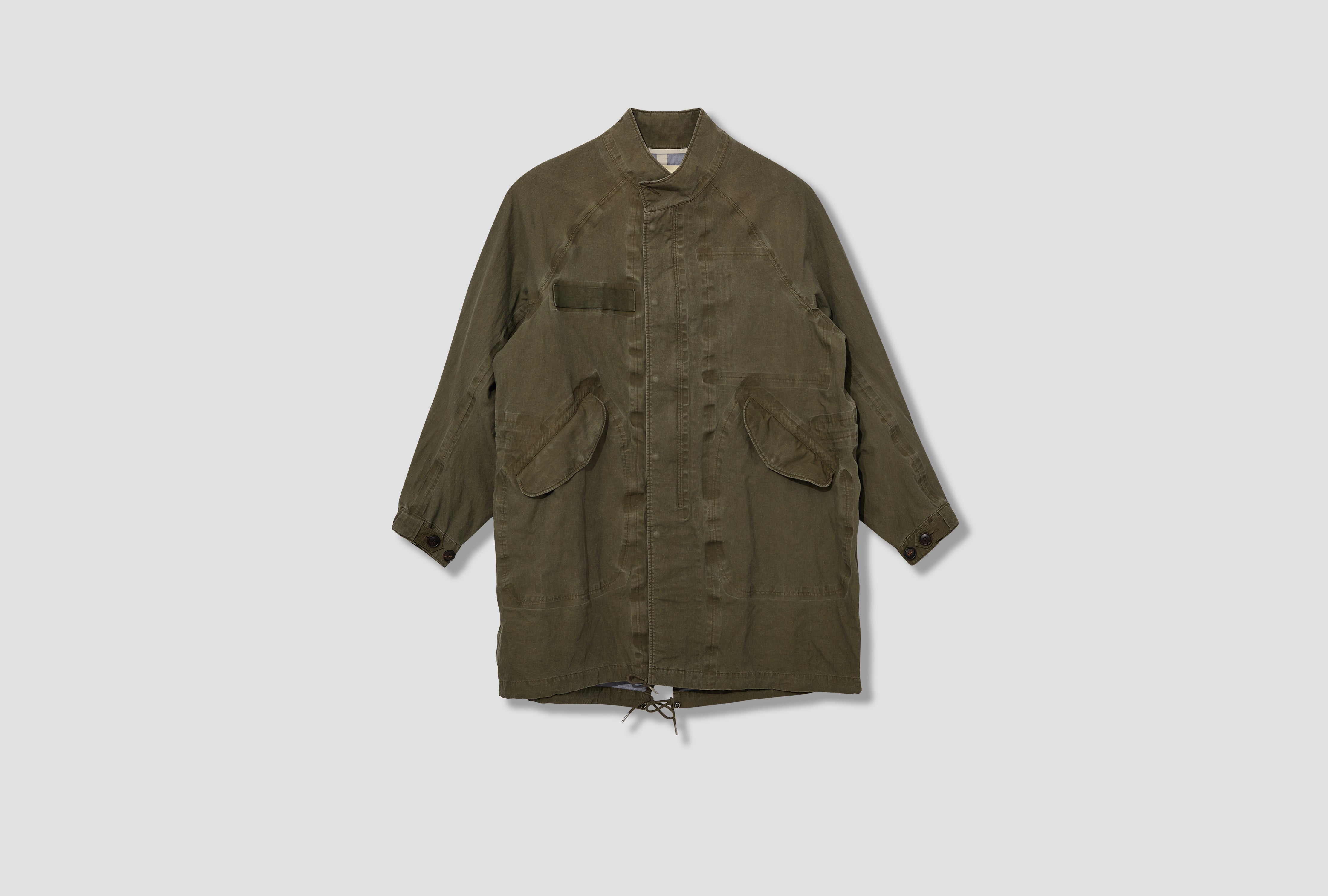 SIX-FIVE FISHTAIL PARKA 3L DMGD 0125105013028 Olive