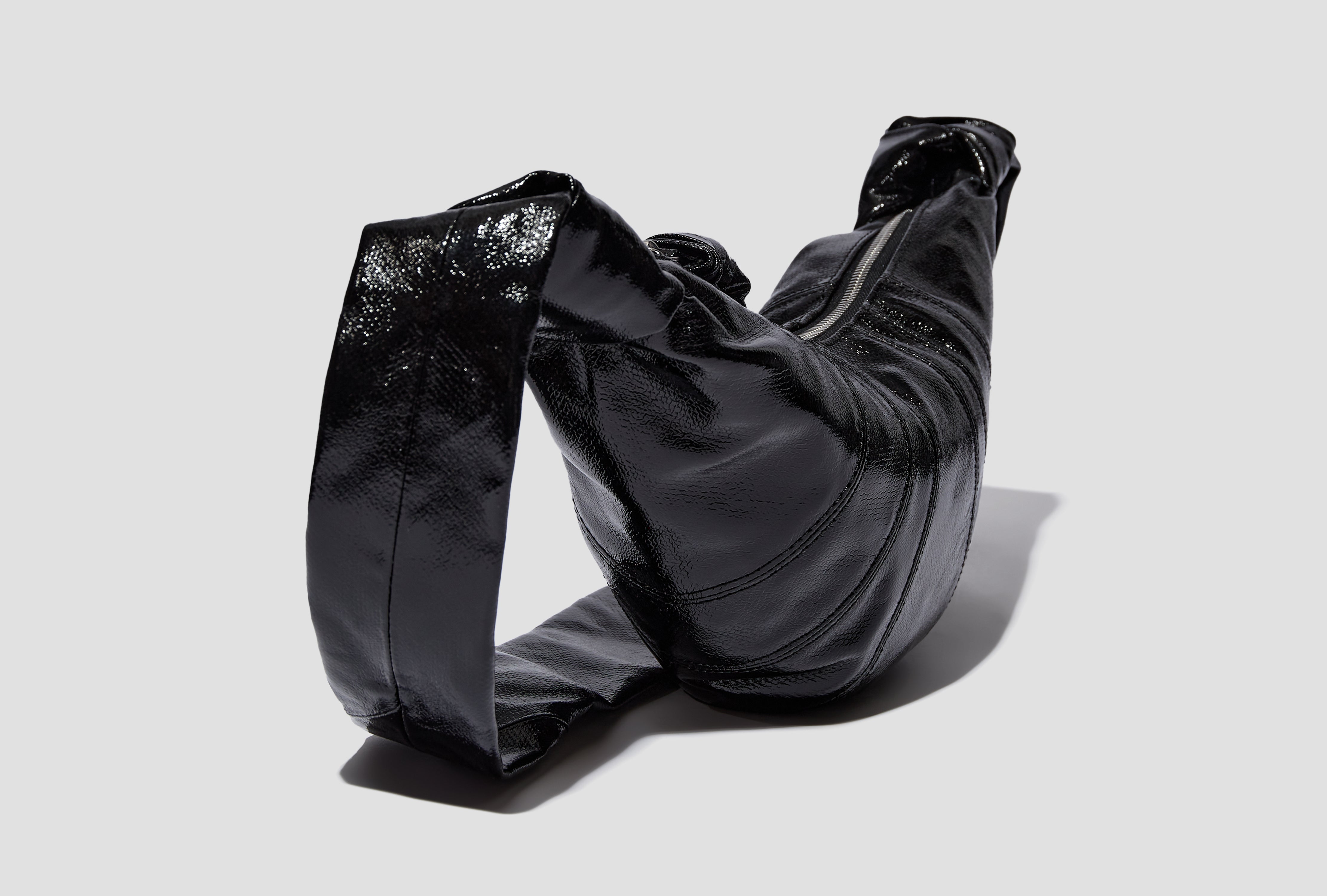 SMALL CROISSANT BAG - COATED COTTON BG0003 LF1329 Black
