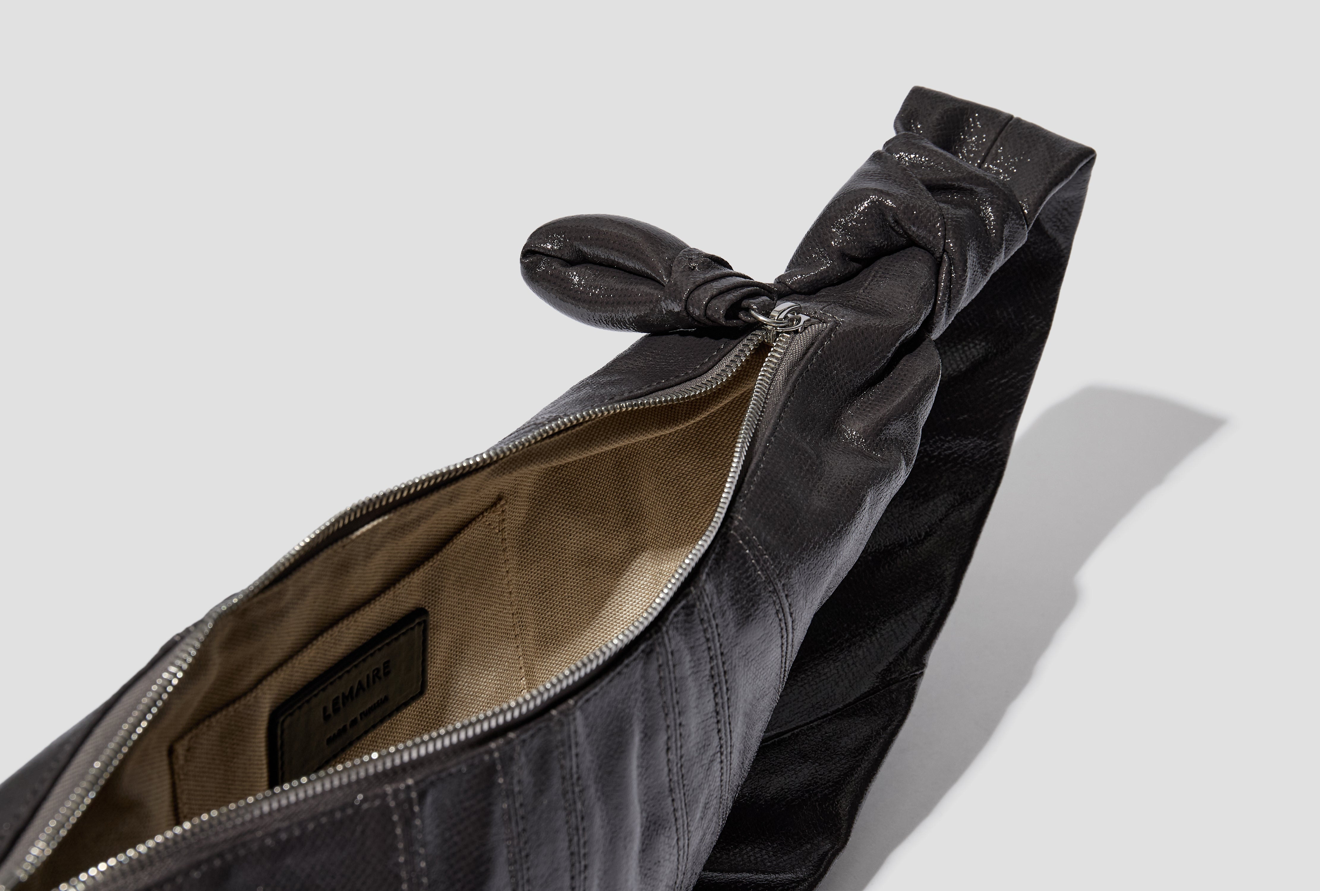 SMALL CROISSANT BAG - COATED COTTON BG0003 LF1329 Grey