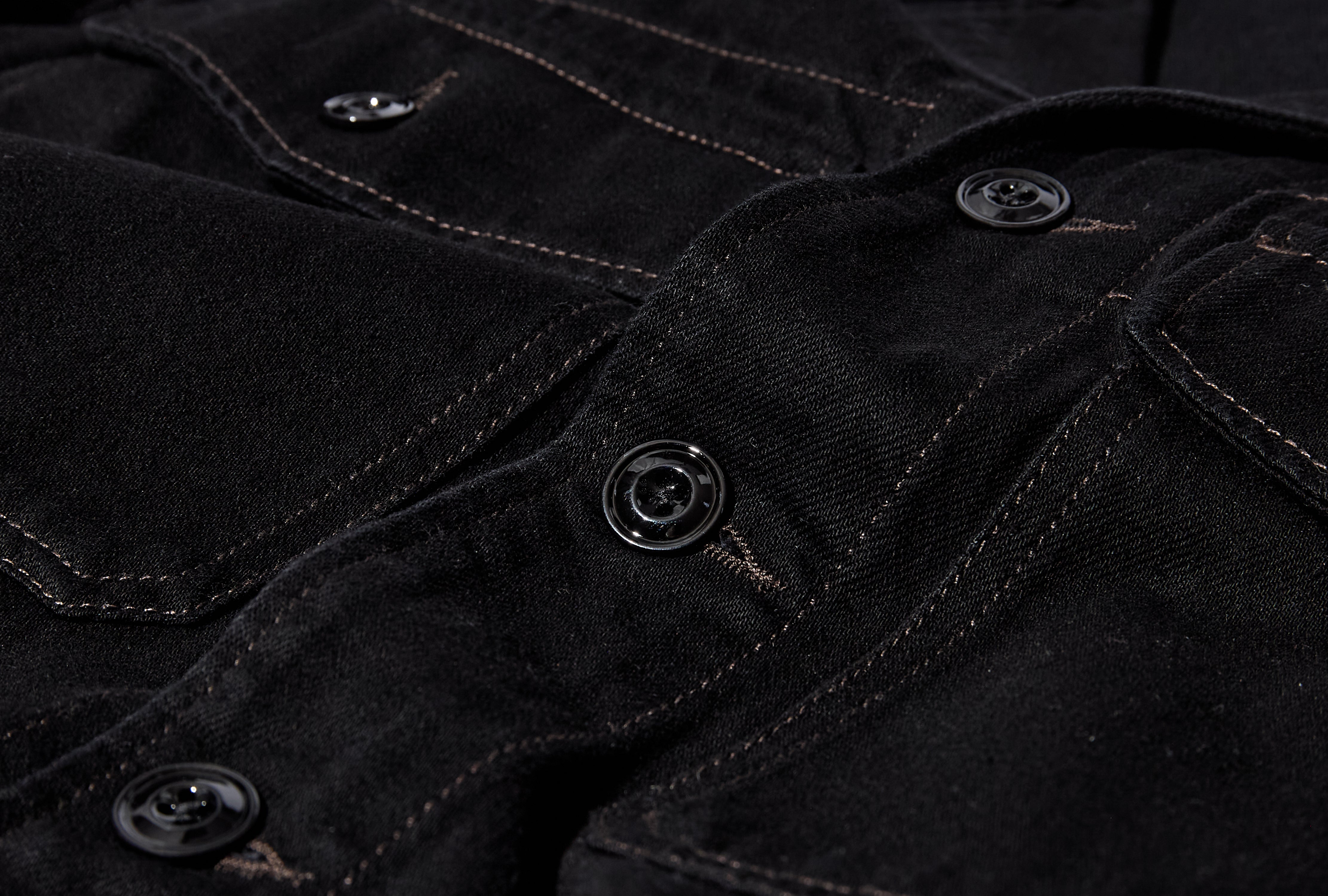 TRUCKER JACKET - HEAVY BLACK DENIM OW1142 LD1031 Black