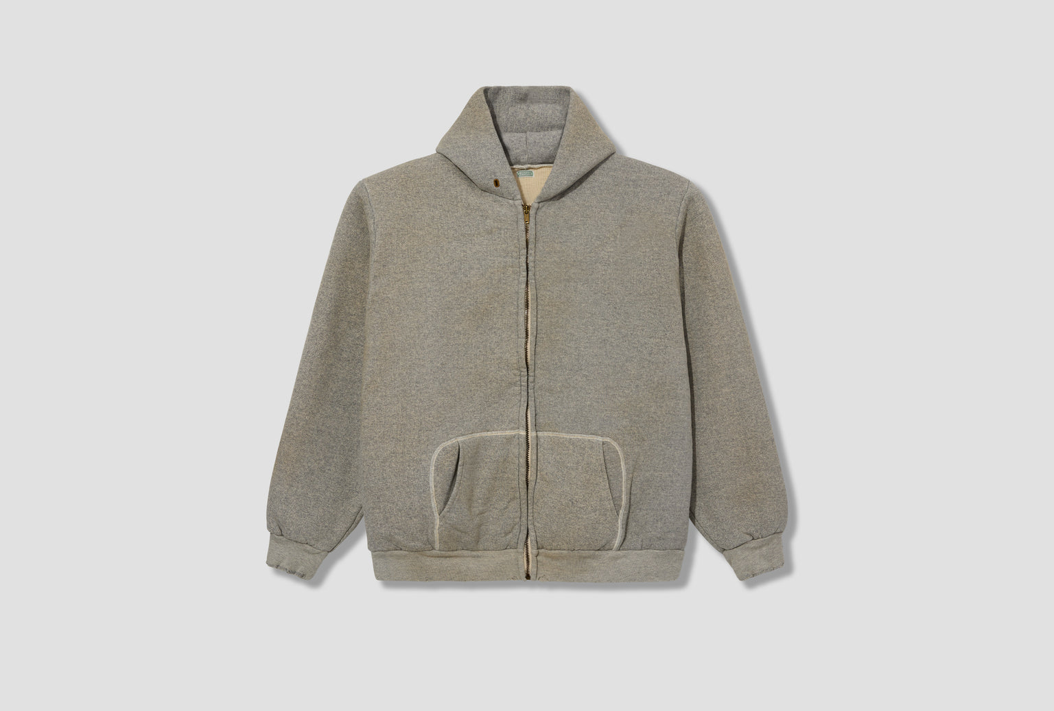 VINTAGE ZIP SWEAT HOODIE 25SAP-05-09K Grey