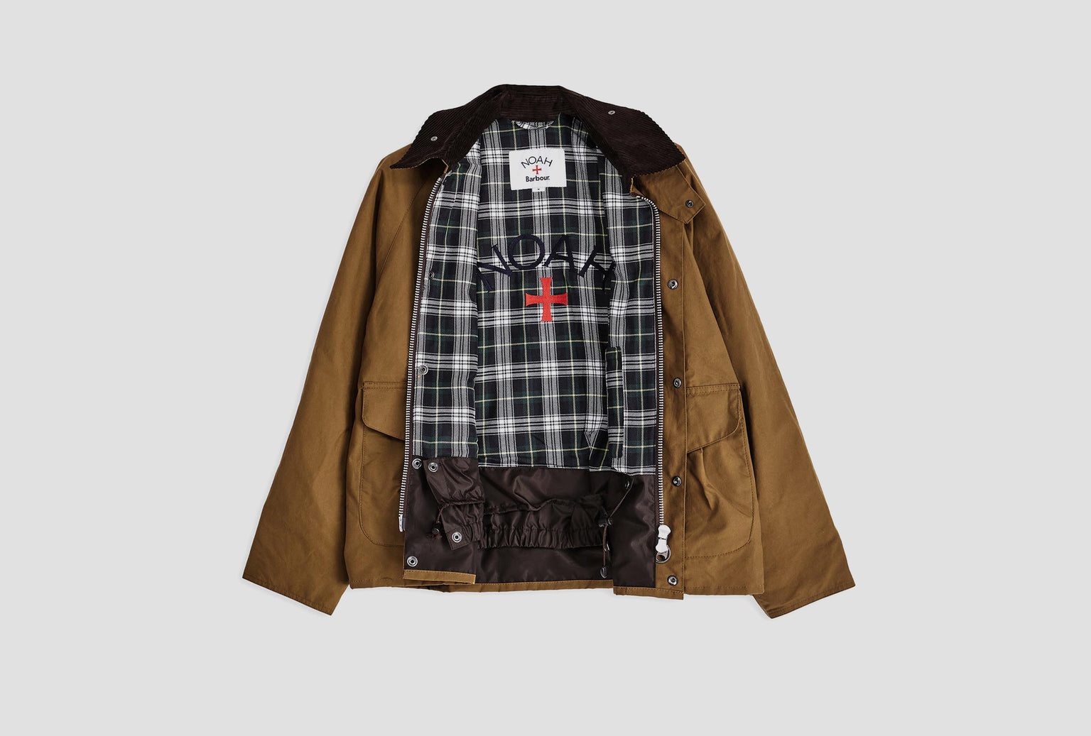 BARBOUR X NOAH - WADING CASUAL JACKET MCA1016 Brown