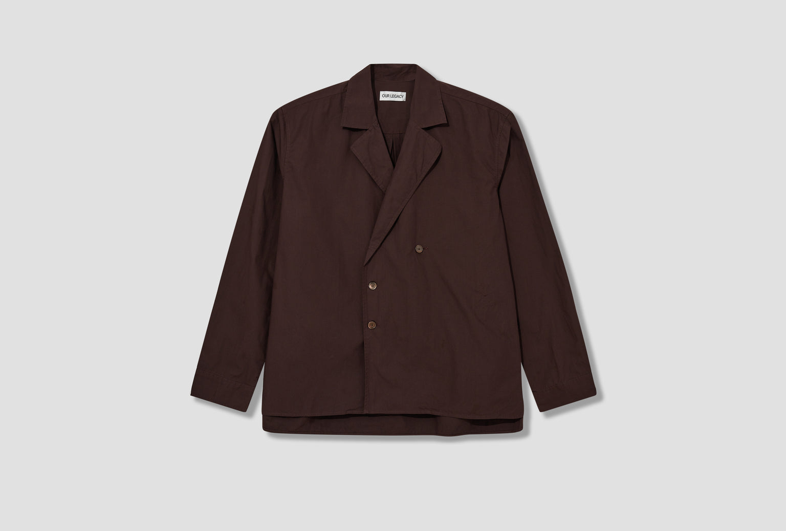 DUO SHIRT - HEFTY BROWN COARSE POPLIN M2252DH