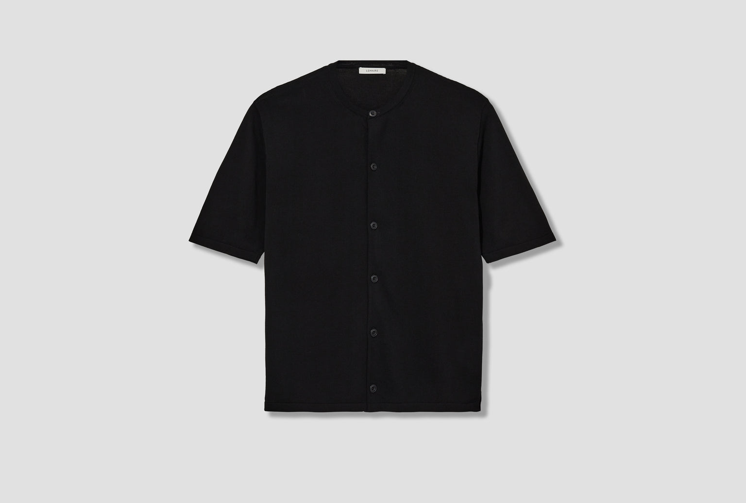 SHORT SLEEVE OVERSHIRT - FINE COTTON CREPE TO1371 LK1041 Black