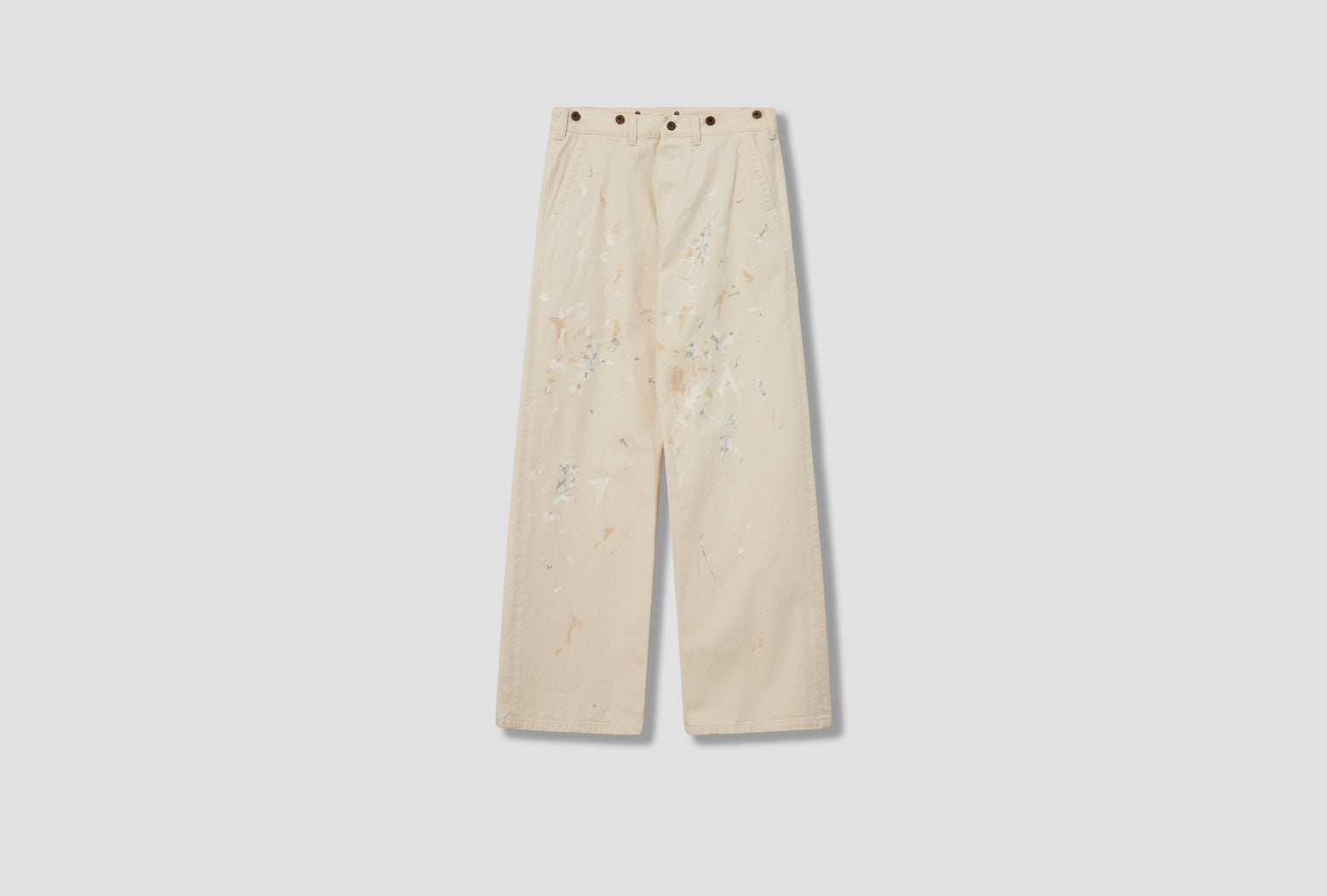 LOT.204 ENGINEER TROUSERS-PAINT - IVORY PAINT TTSS25204