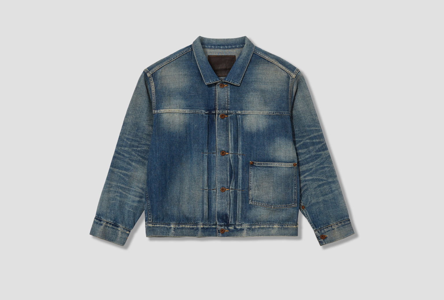 LOT.703 DENIM JACKET C.1920'S - DAMAGED INDIGO TTCORE703