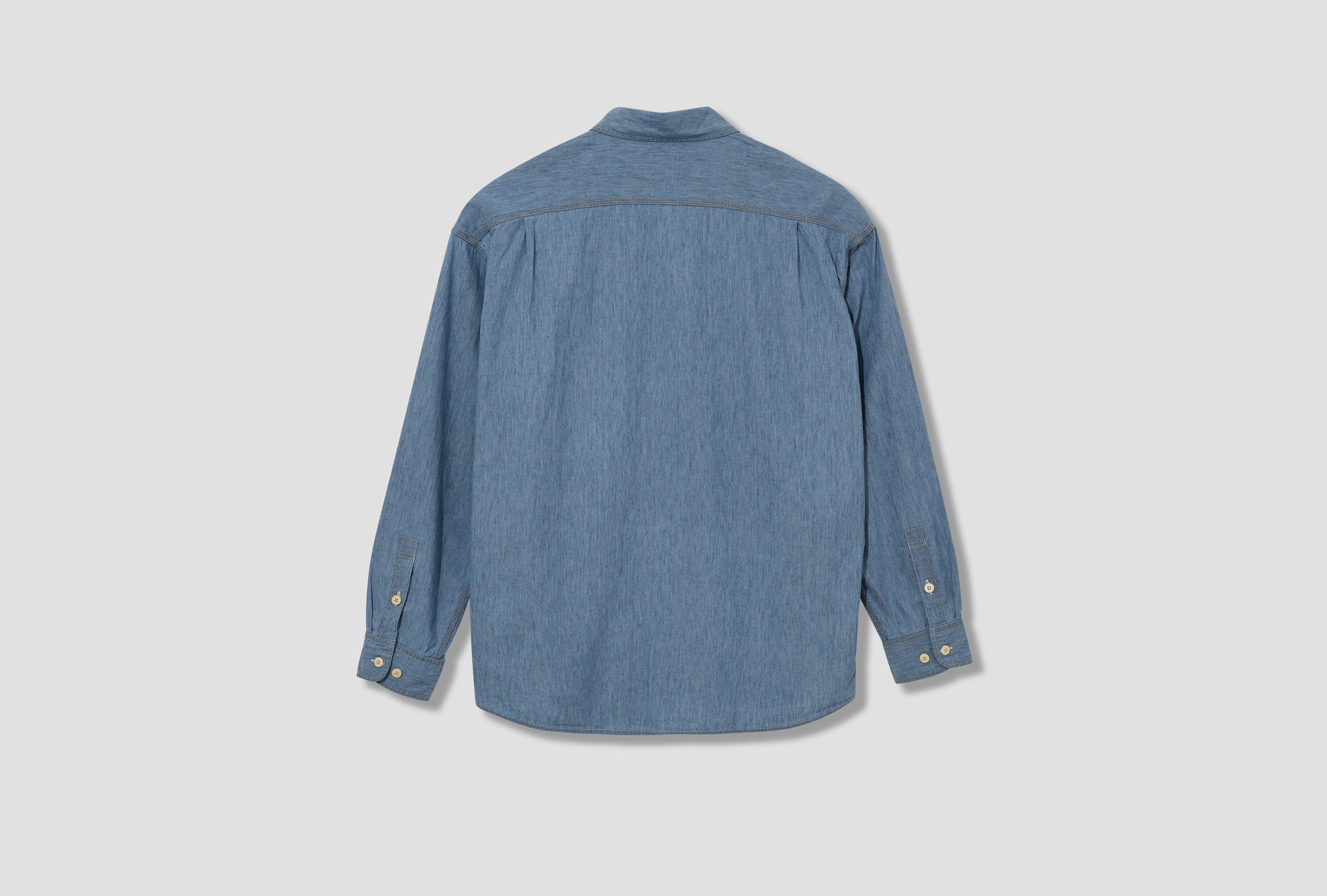 LANGER CHAMBRAY L/S (C/SI) 0125105011023 Light blue