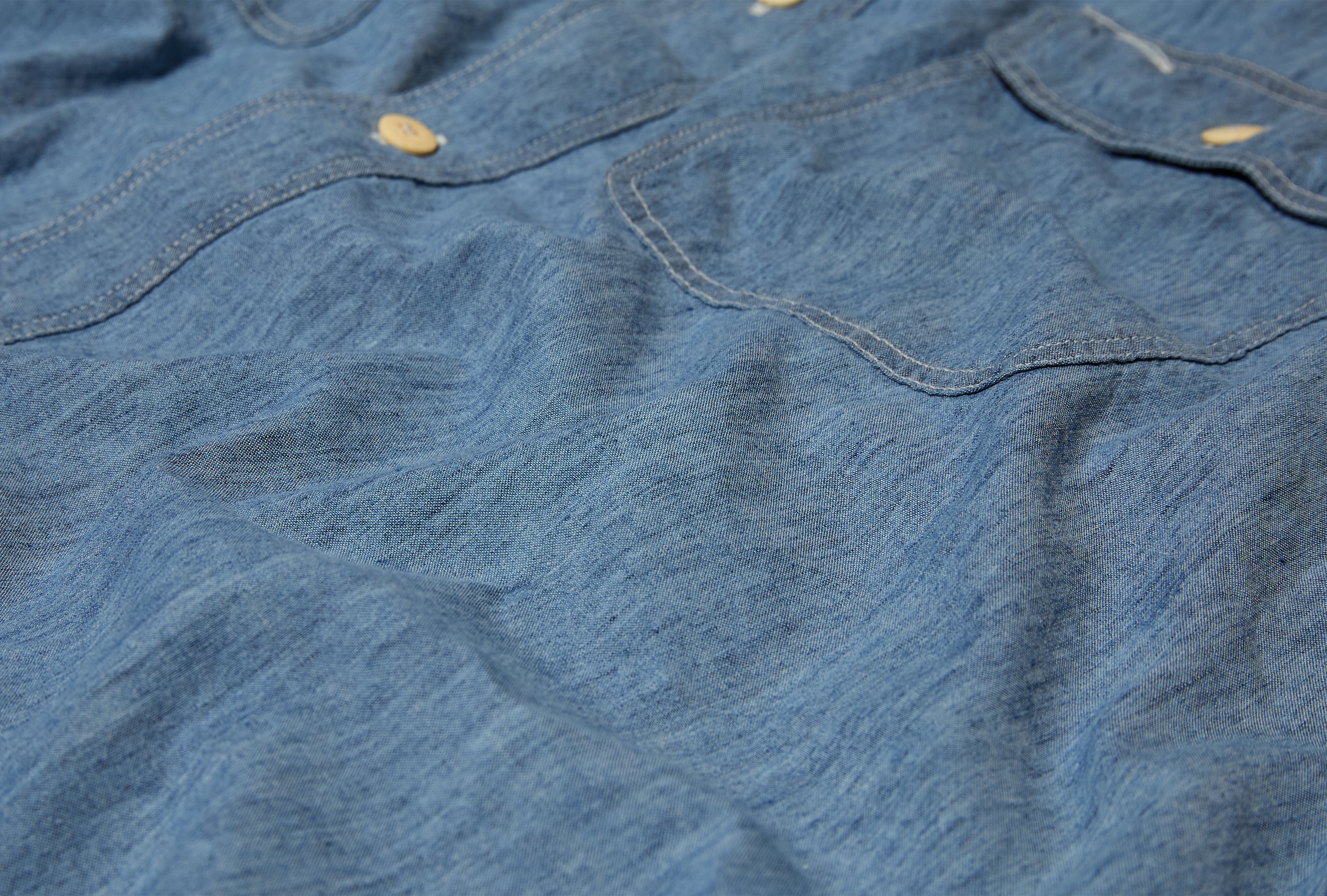 LANGER CHAMBRAY L/S (C/SI) 0125105011023 Light blue