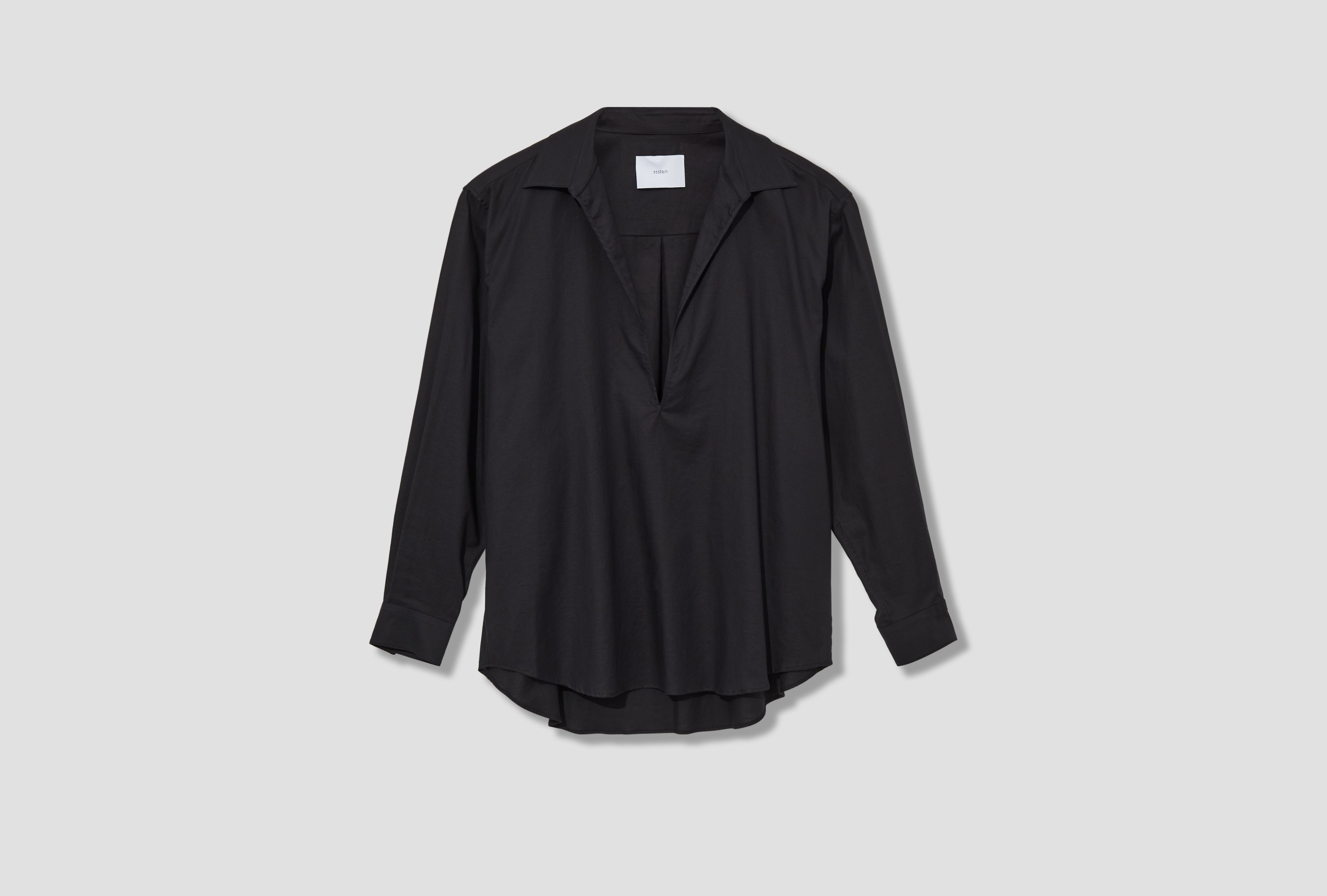 C/SI TWILL OVERSIZED SKIPPER SHIRT ST.1163 Black