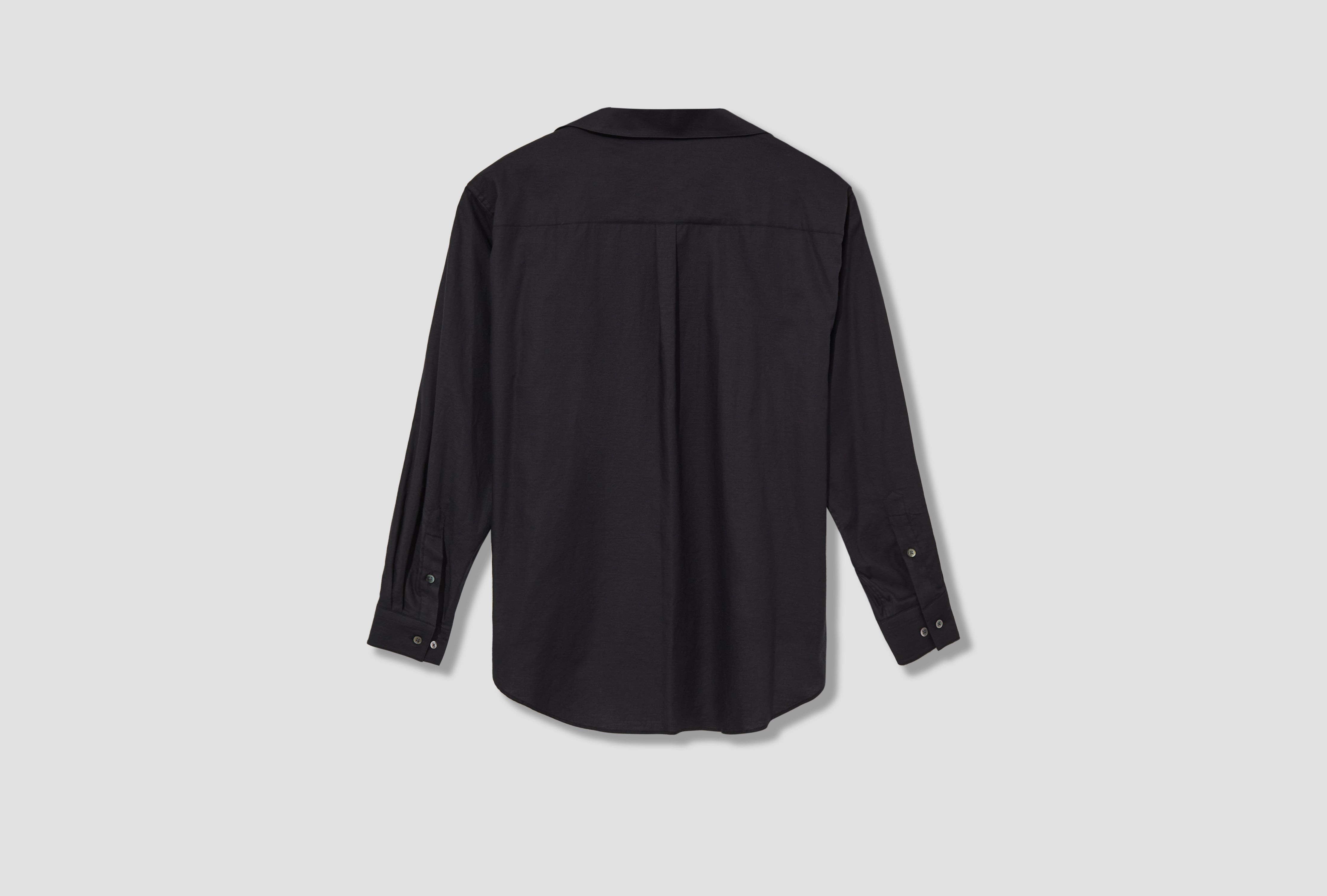 C/SI TWILL OVERSIZED SKIPPER SHIRT ST.1163 Black