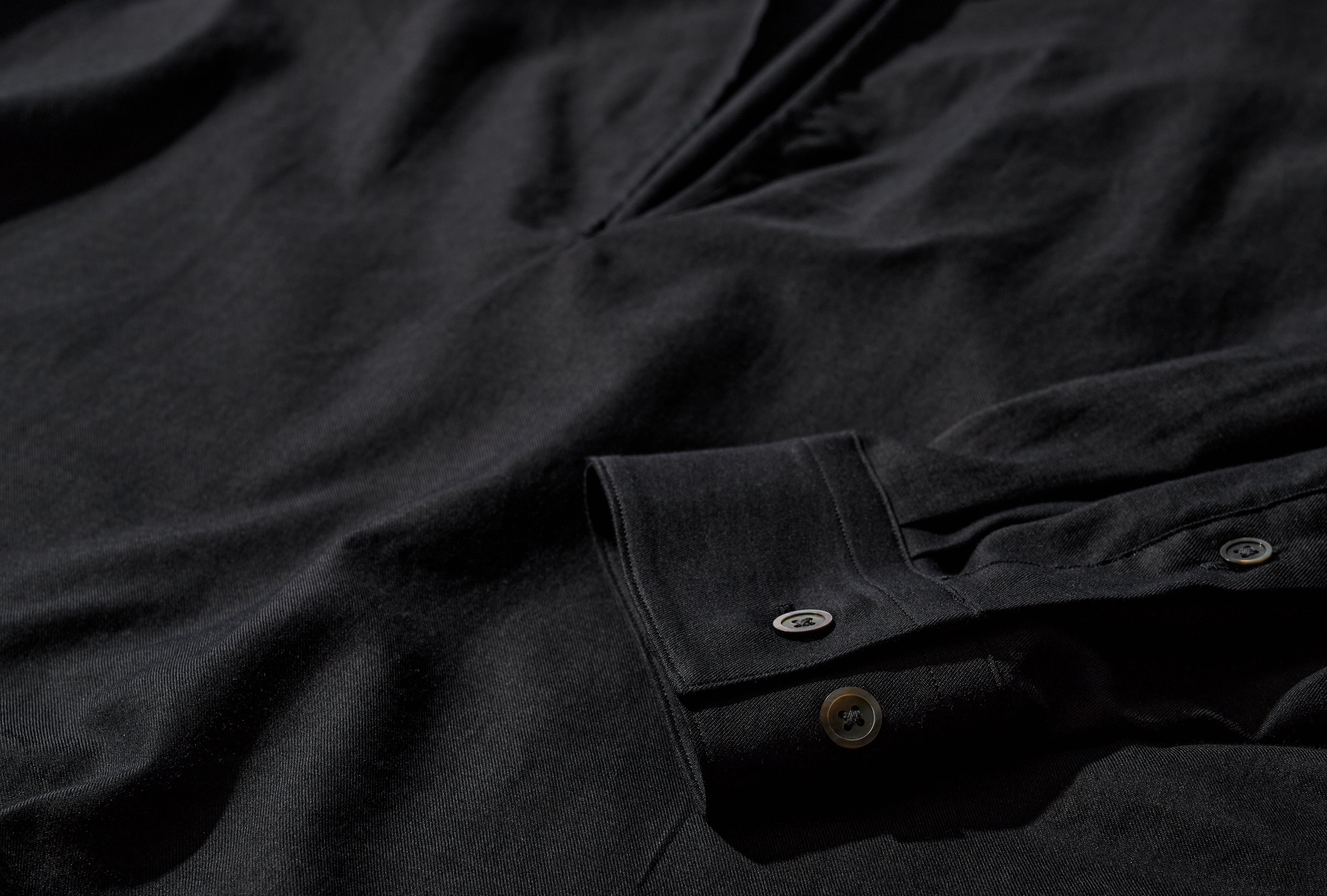 C/SI TWILL OVERSIZED SKIPPER SHIRT ST.1163 Black