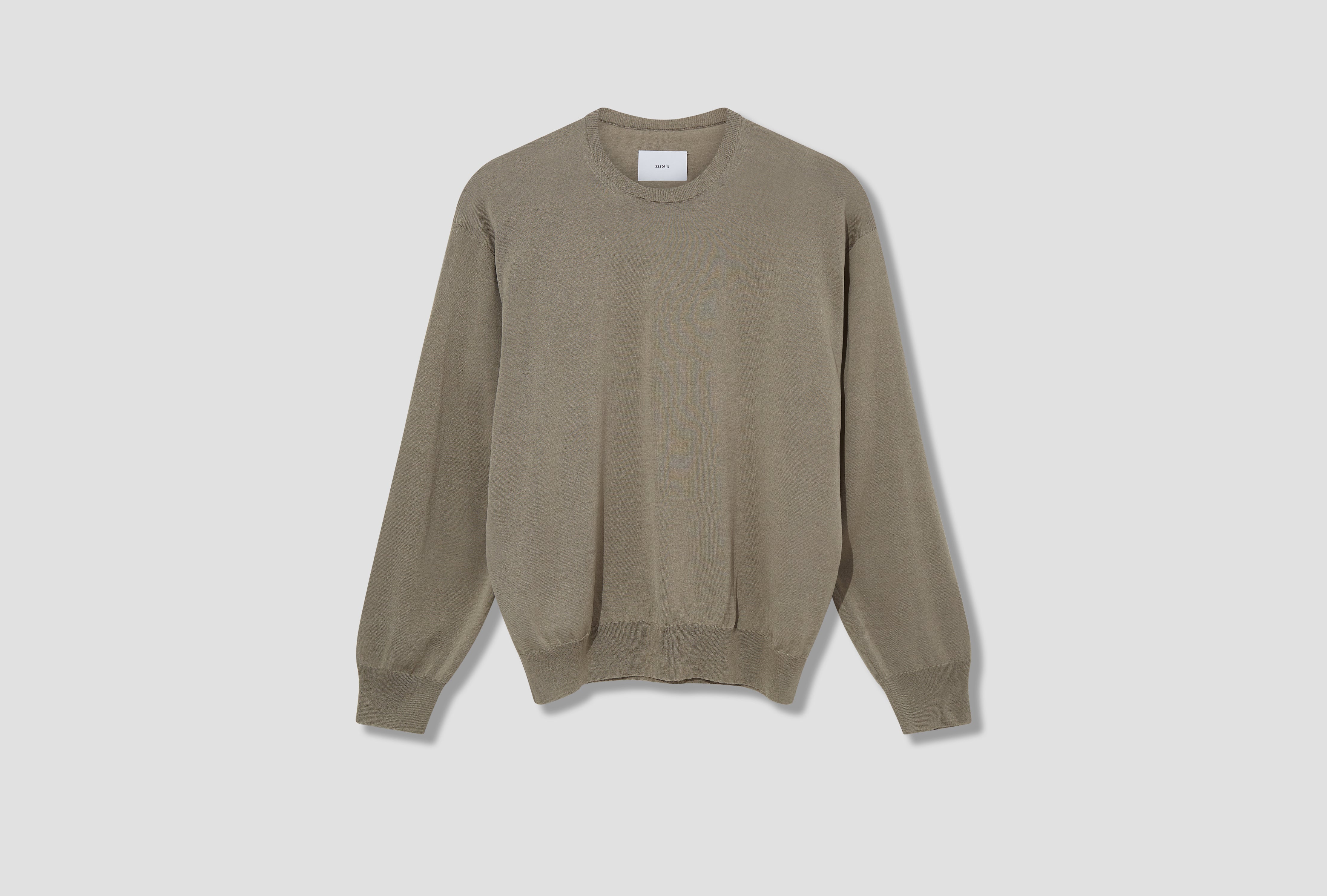 WOOL SILK KNIT TUCKED LS ST.1146 Grey