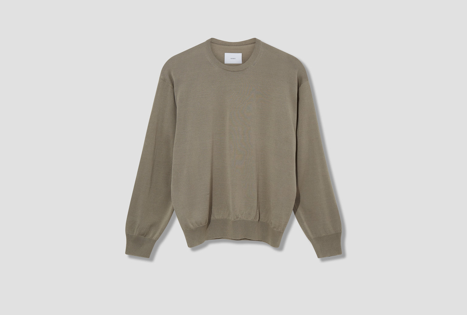 WOOL SILK KNIT TUCKED LS ST.1146 Grey
