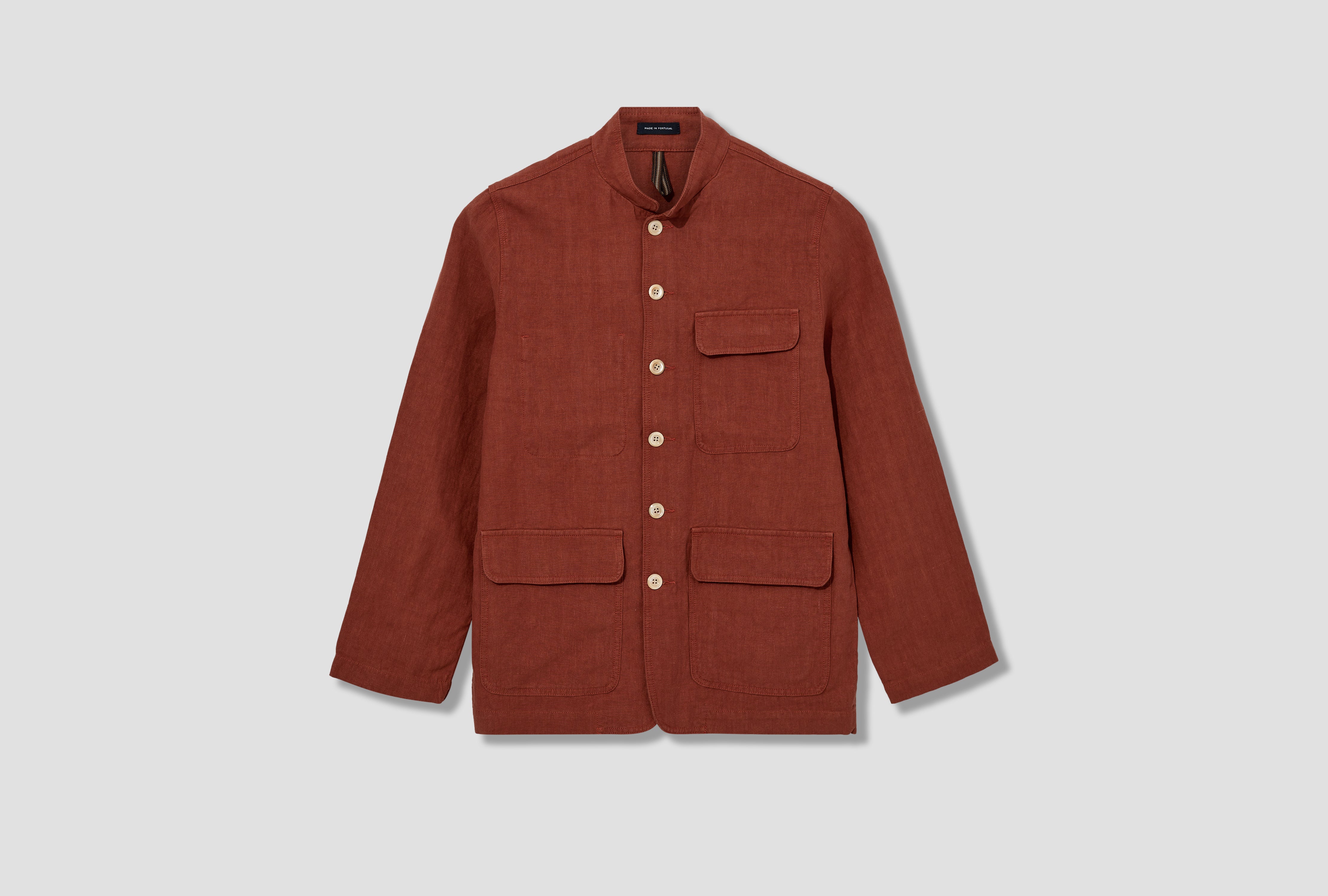 LINEN FORESTIERE JACKET DR2A1B 25076-01 Red
