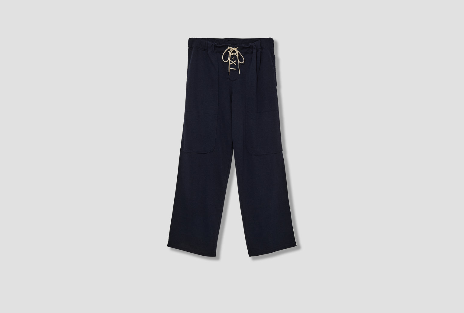 LACE-FRONT SWEATPANTS MRS25CS030 Navy