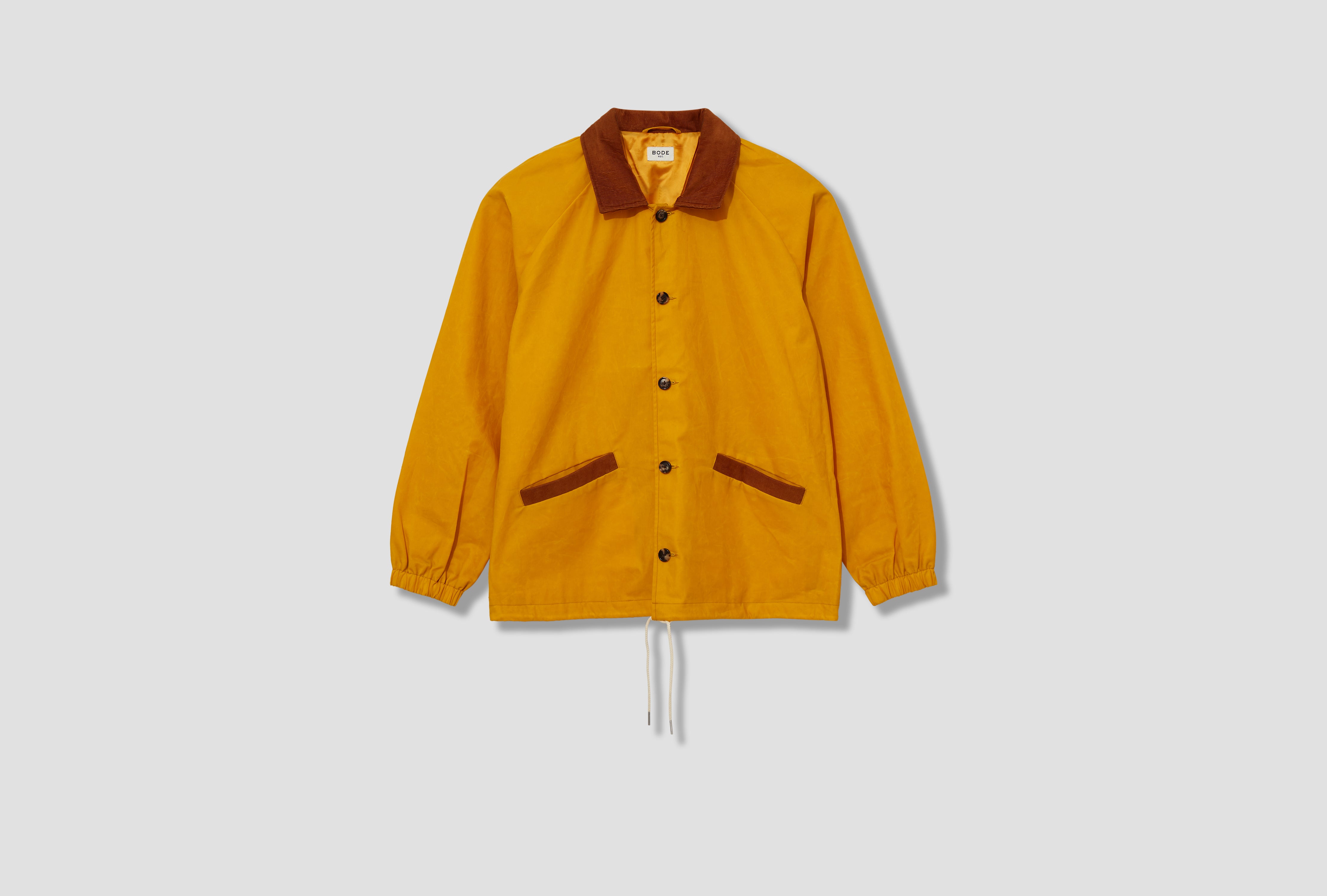 WAXED TRACK JACKET MRS25JA018 Yellow