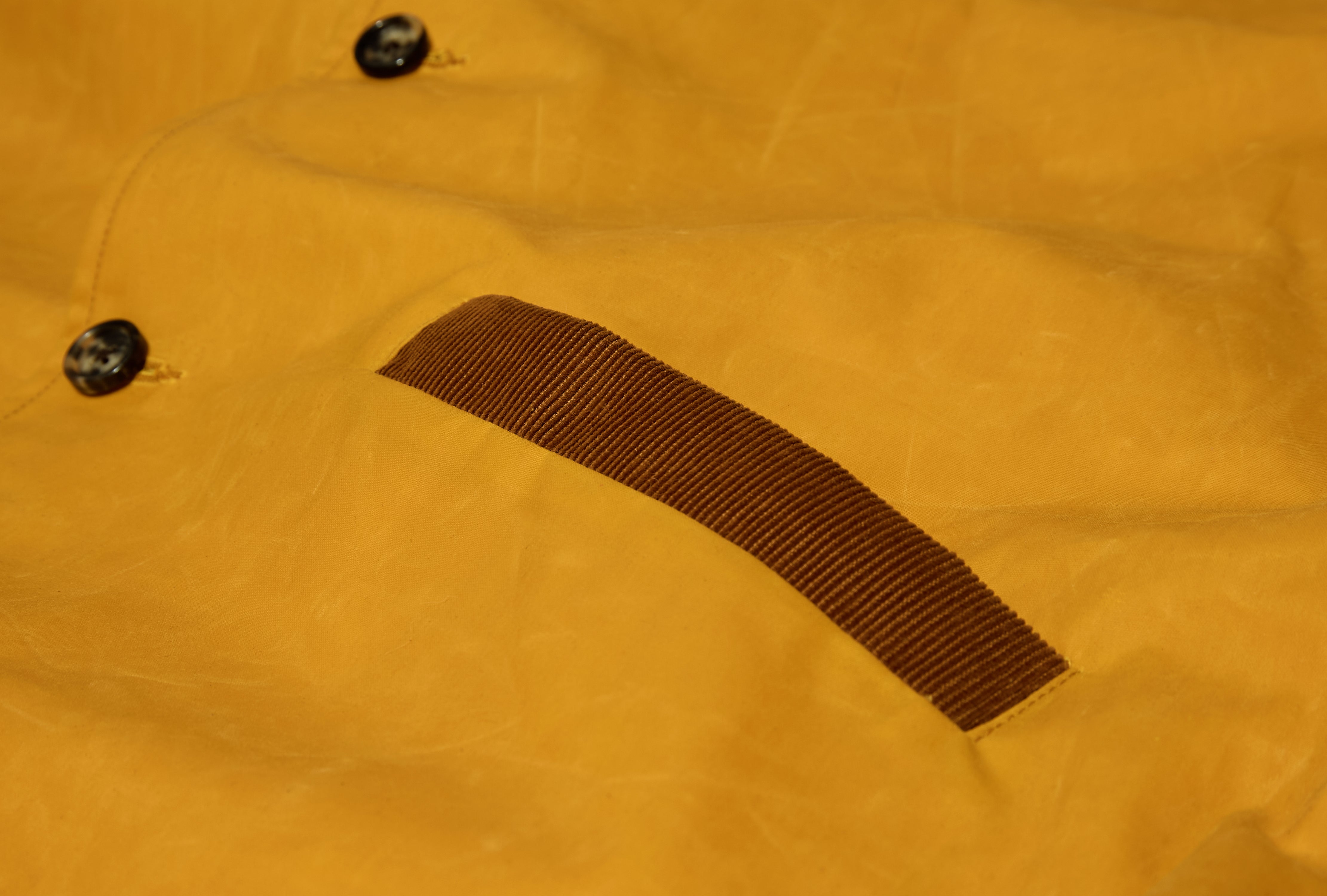 WAXED TRACK JACKET MRS25JA018 Yellow