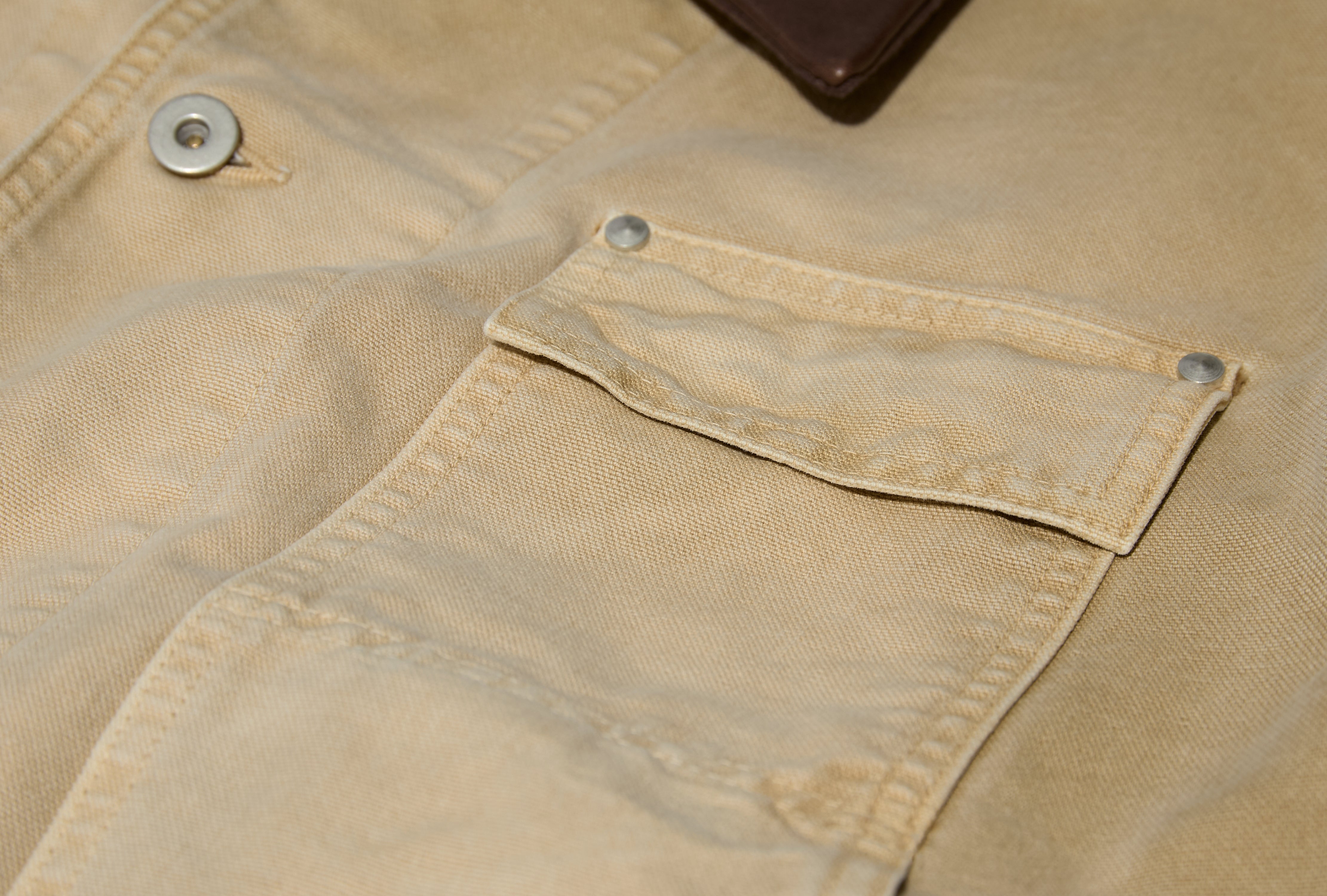 ORGANIC COTTON DUCK BLOUSON A25SB01CD Beige