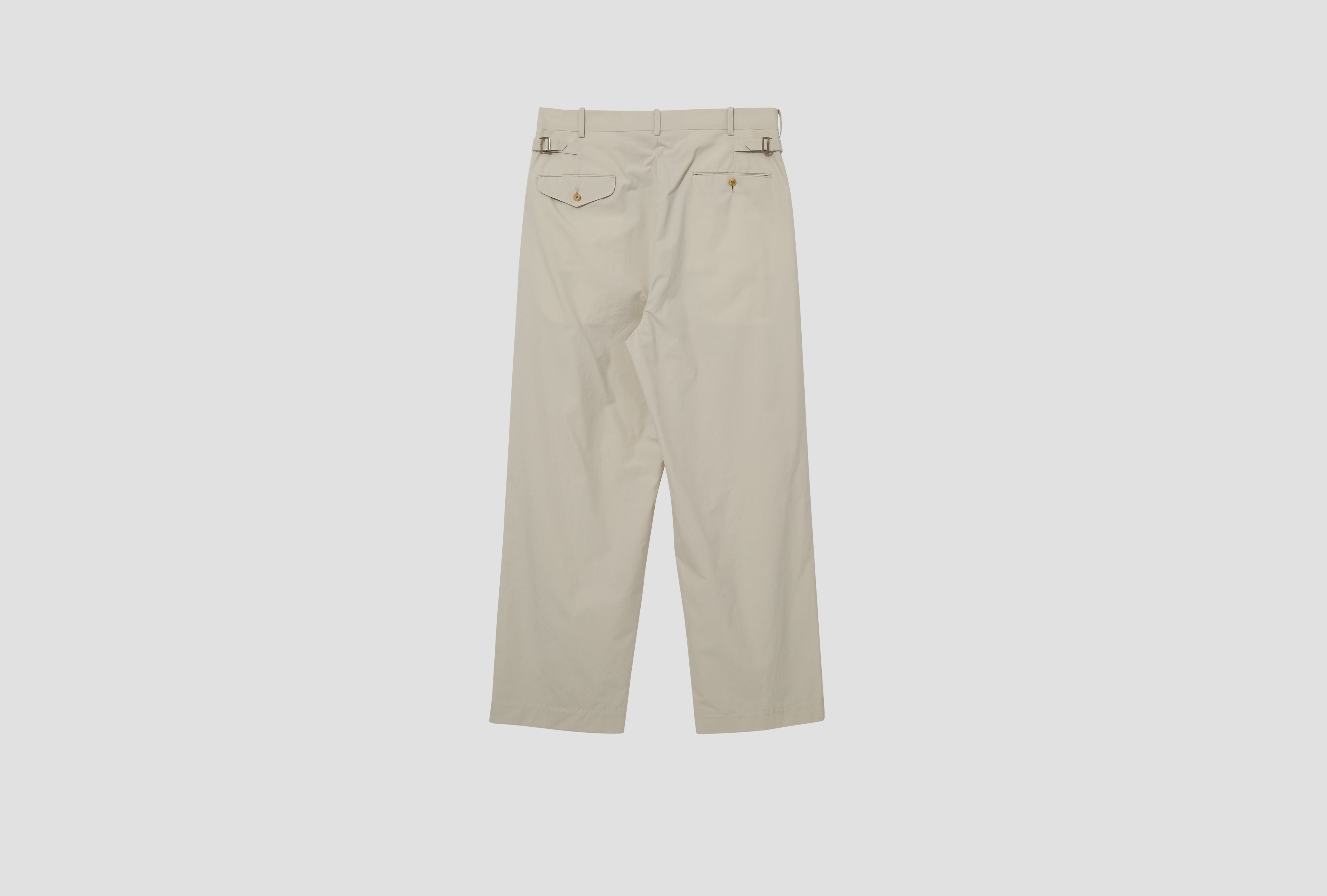 HIGH DENSITY WEATHER CLOTH TROUSERS 25SAP-04-15H Beige