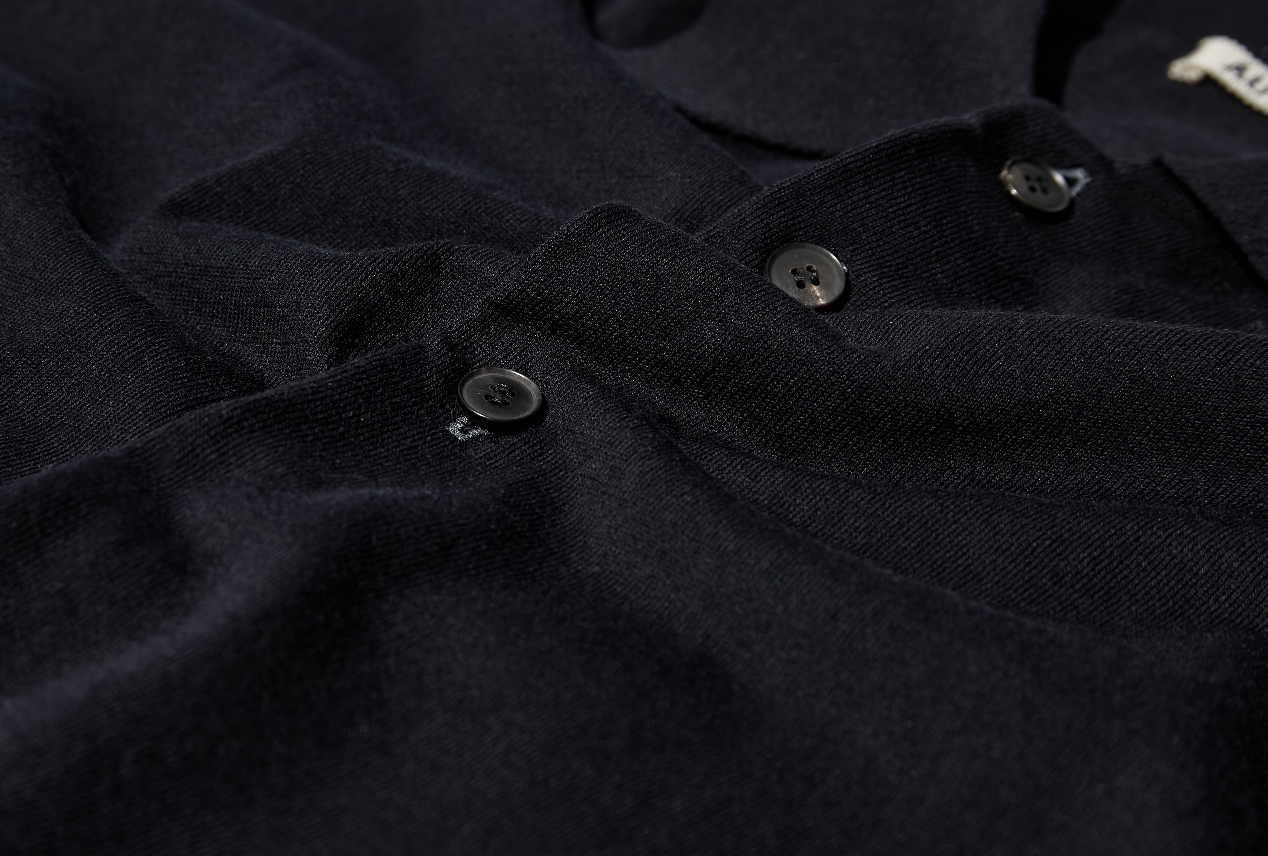 SUPER HIGH GAUGE COTTON KNIT POLO A25SP02KA Navy
