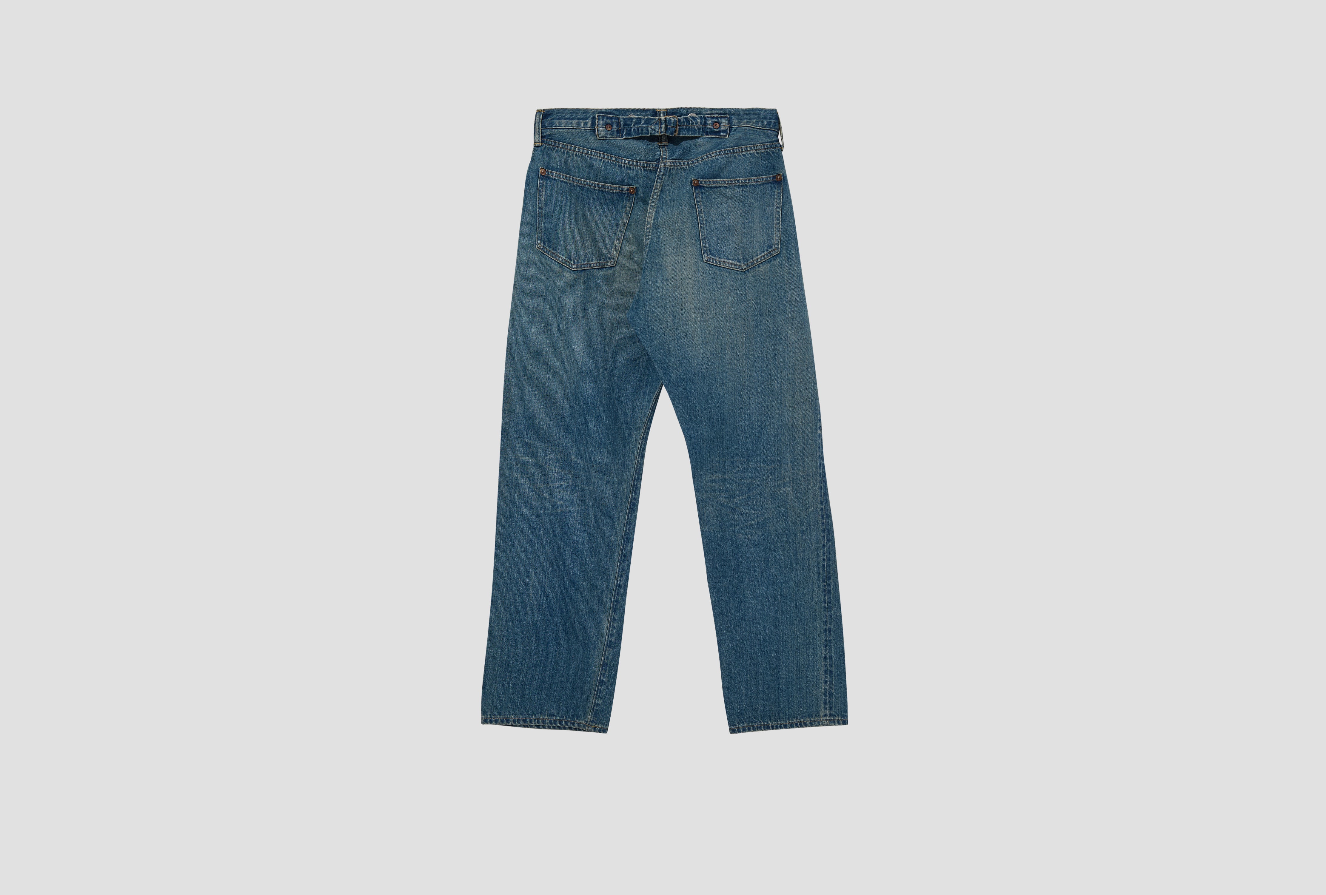 NO.2 WASHED DENIM PANTS AP-4008 Blue