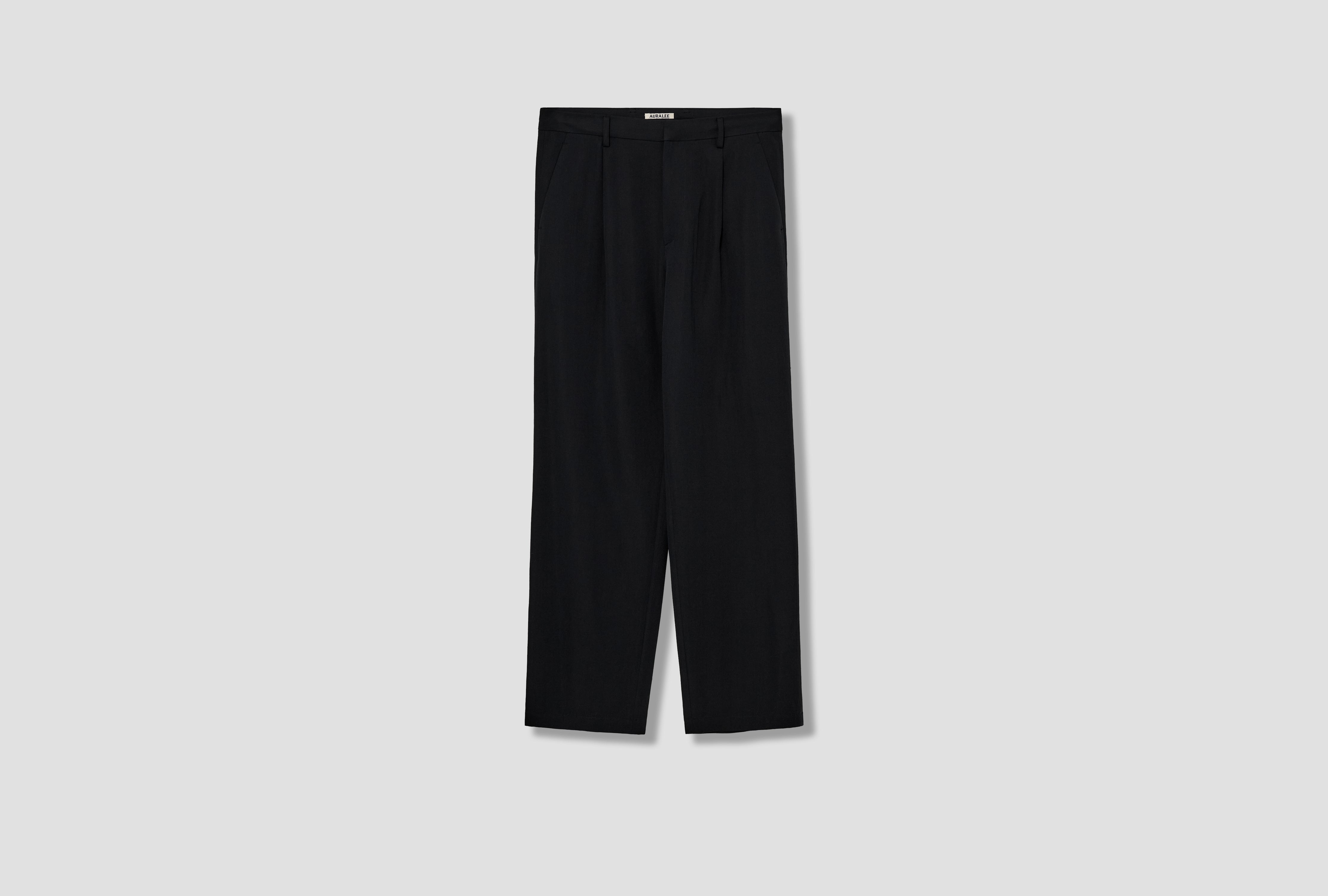 LIGHT COTTON WOOL VIYELLA SLACKS A25SP02KV Black
