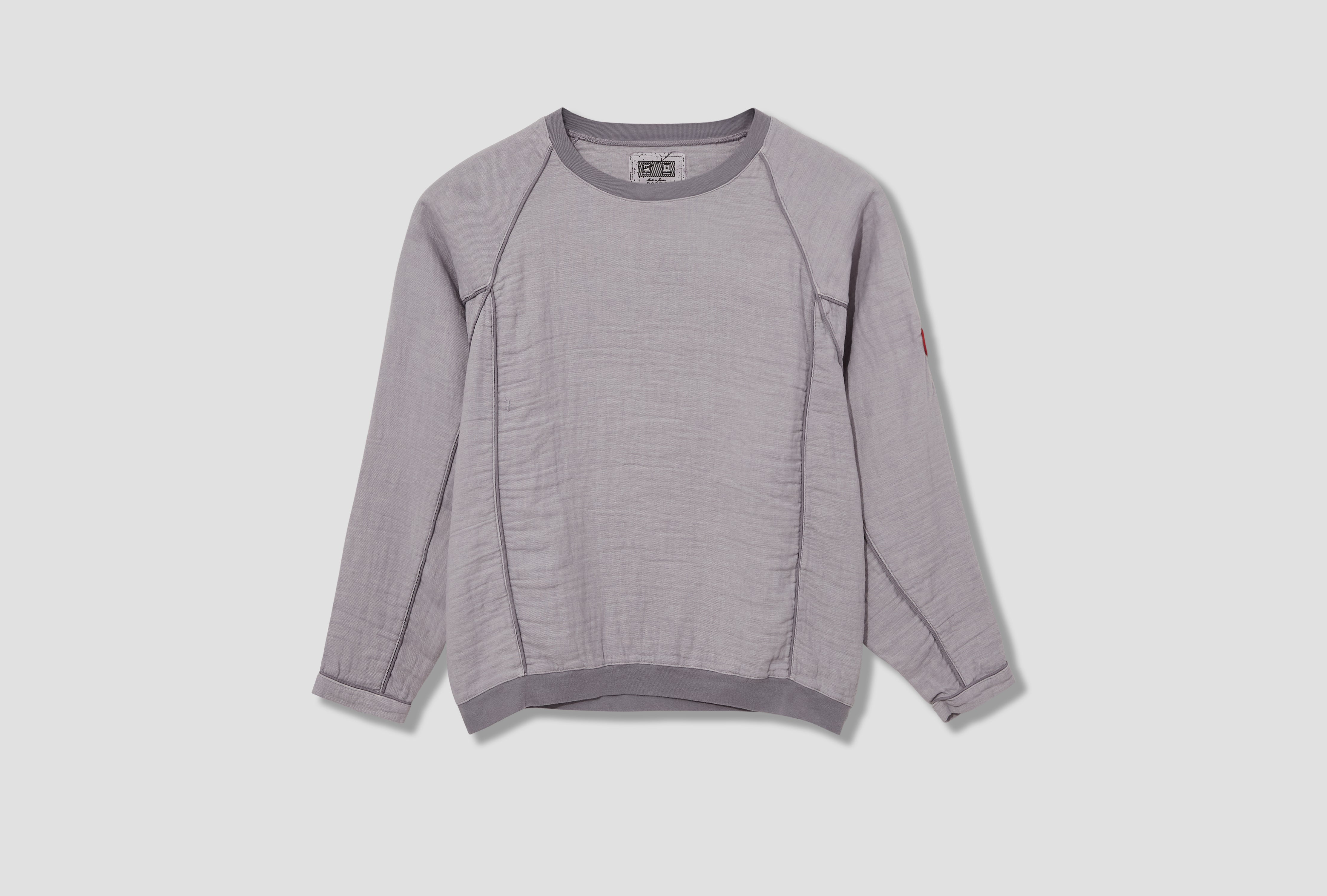 OVERDYE RAGLAN GAUZE LONG SLEEVE CES27CS22 Grey