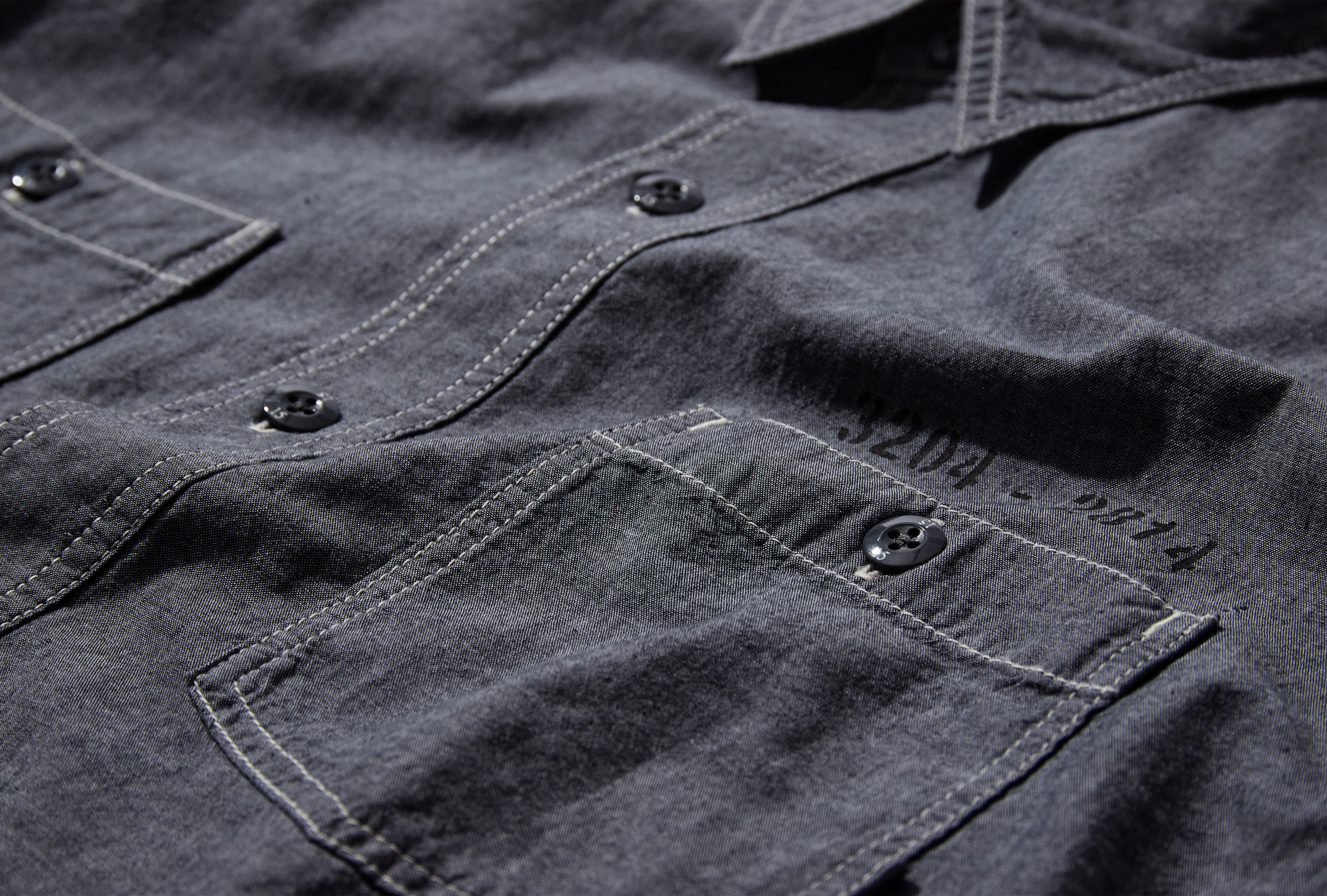CHAMBRAY SHIRT LS 251ARNH-SHM02 Black