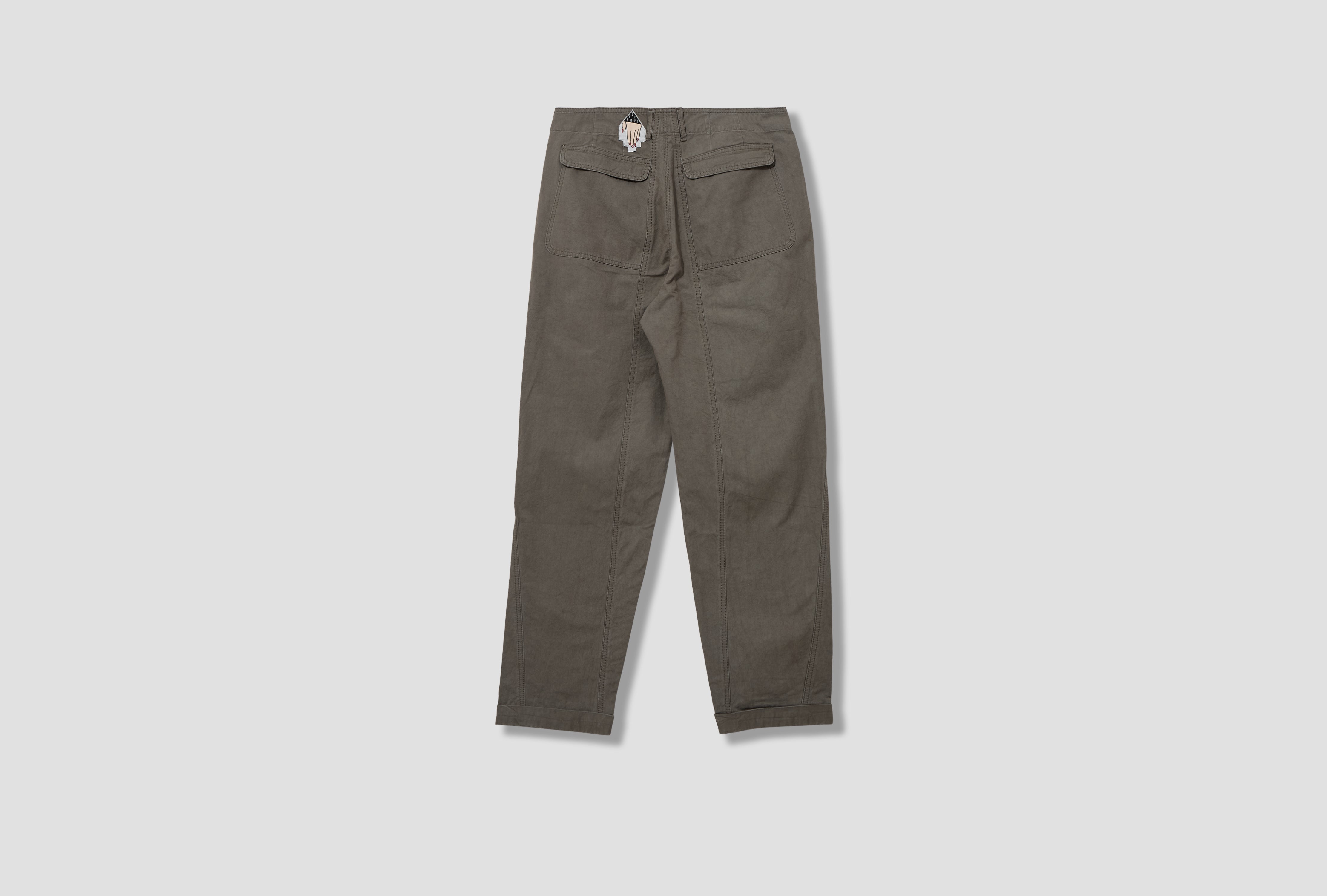 COTTON CASUAL PANTS CES27PT16 Charcoal