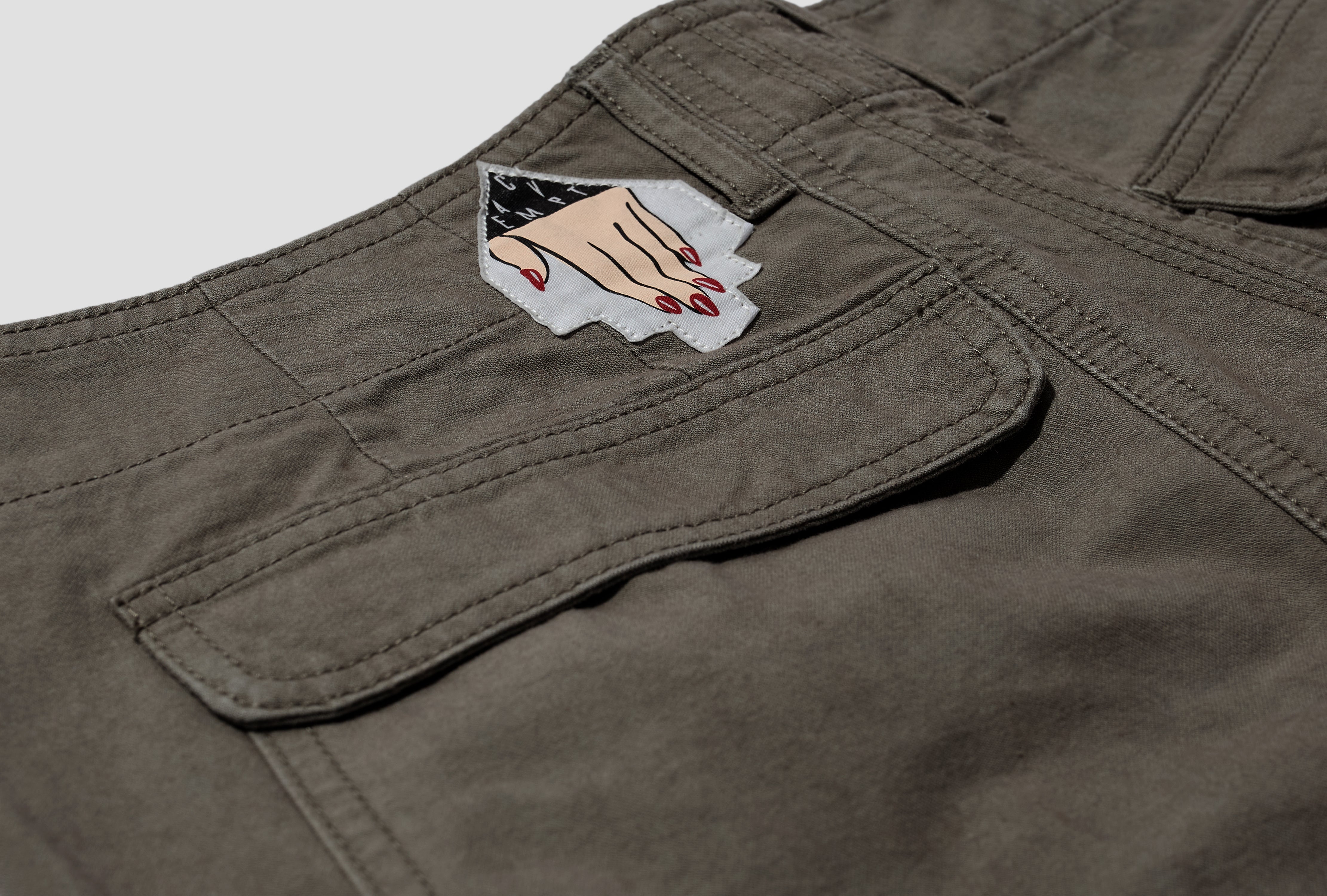 COTTON CASUAL PANTS CES27PT16 Charcoal