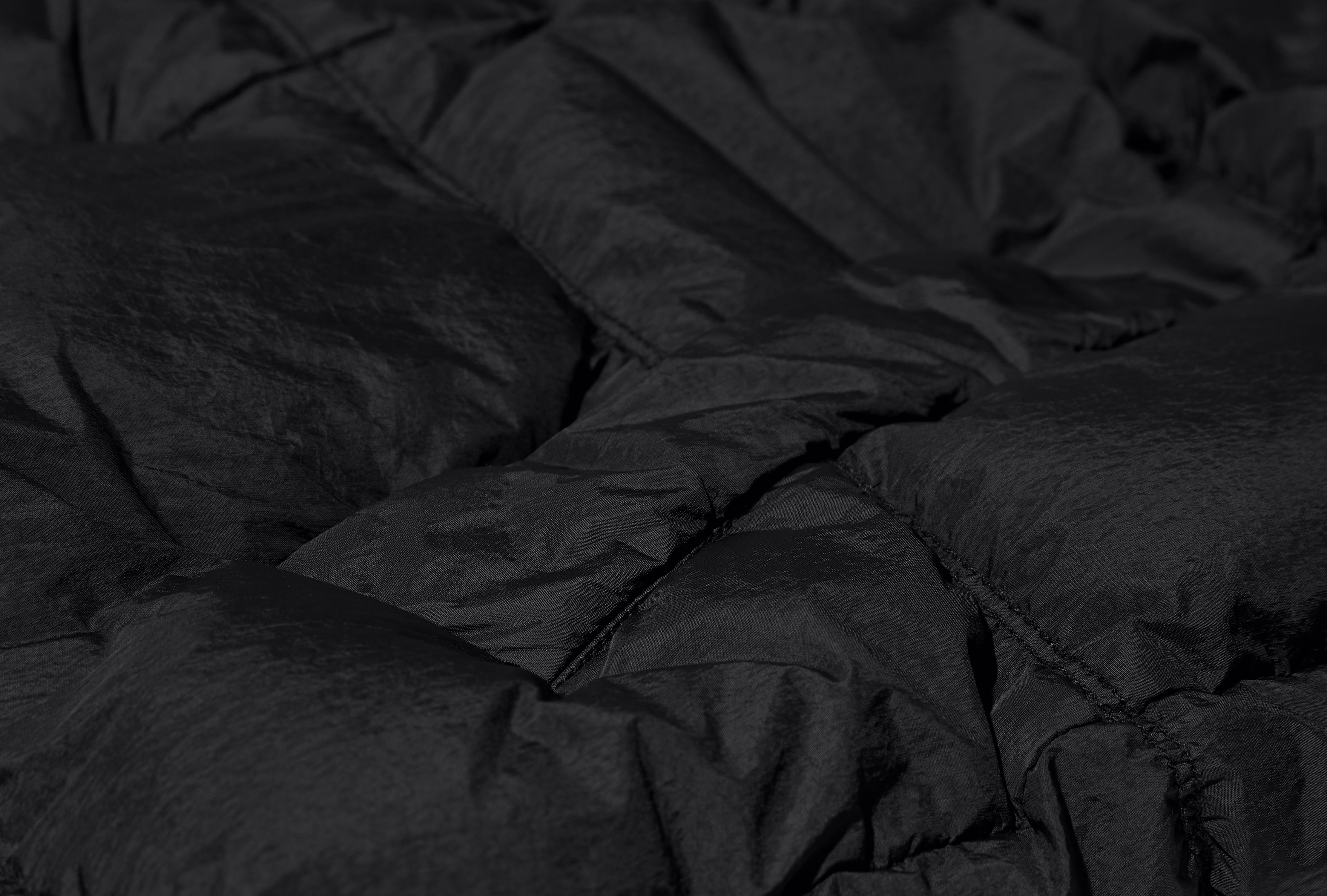 GARMENT DYED CRINKLE REPS NY RECYCLED NYLON K2 S15 41000 12 S0A23 Black
