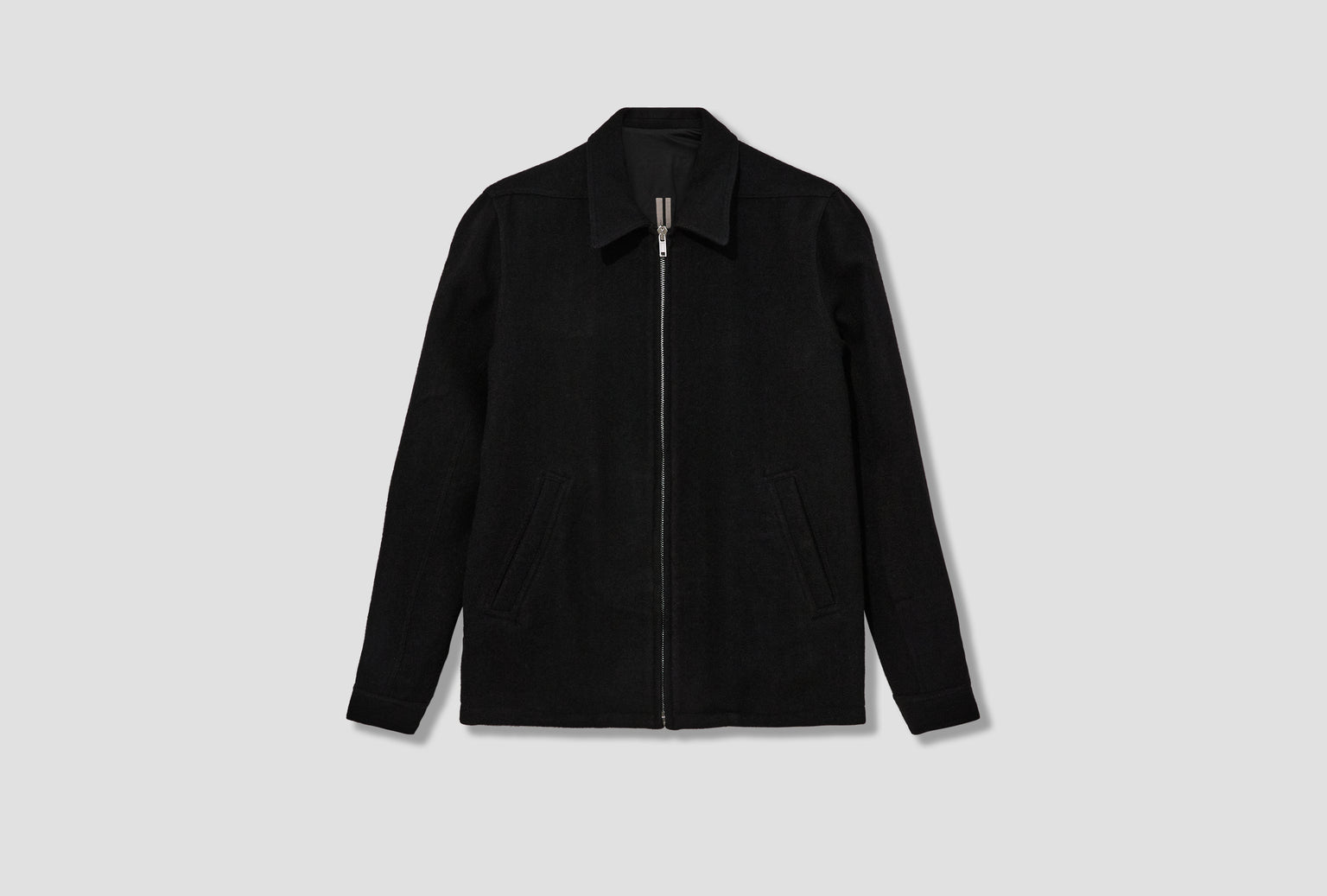 BRAD JKT - BOILED WOOL / BLACK RU02E1764 WBD