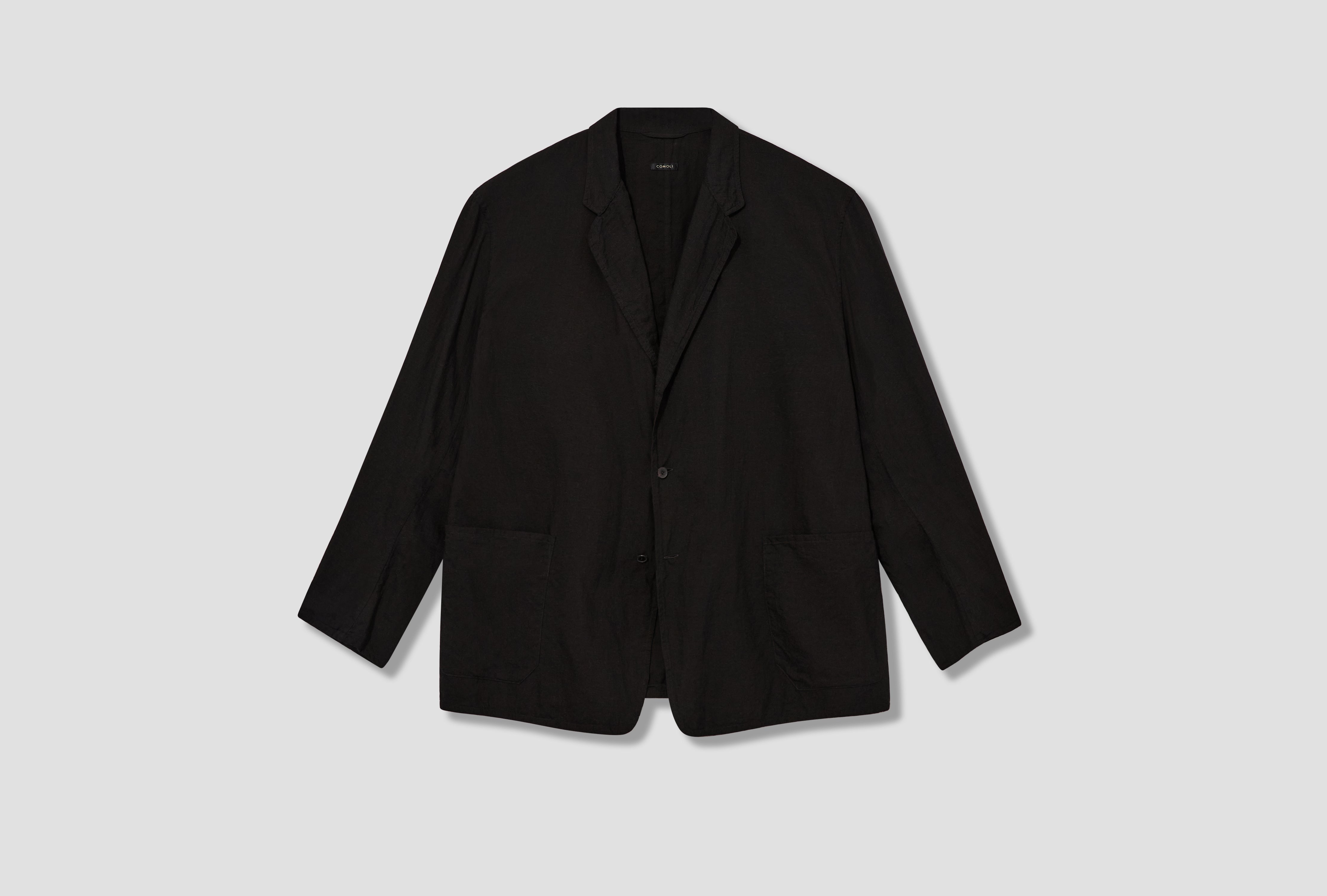 KHADI COTTON JACKET B01-01012 Black
