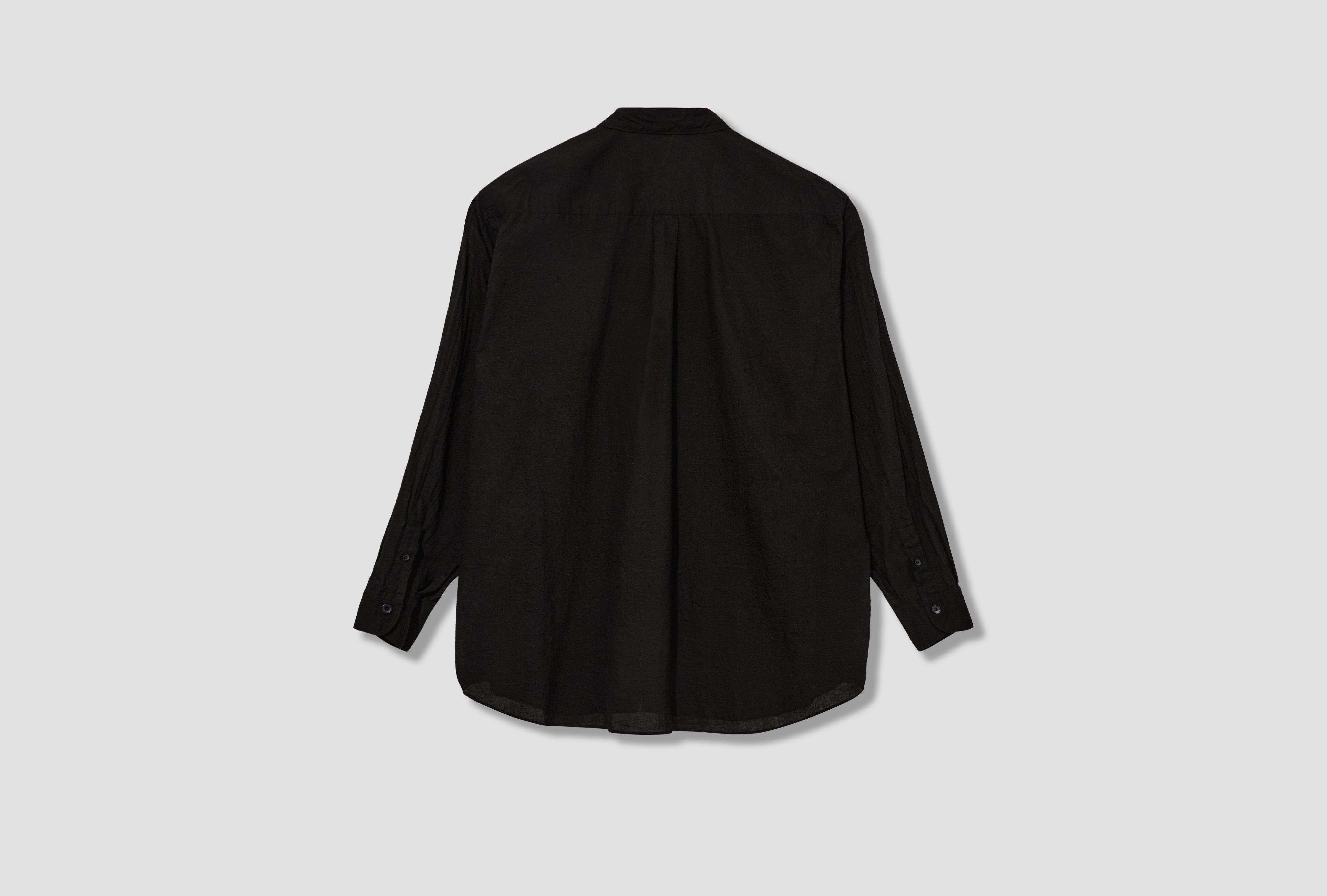KHADI COTTON COMOLI SHIRT B01-02011 Black