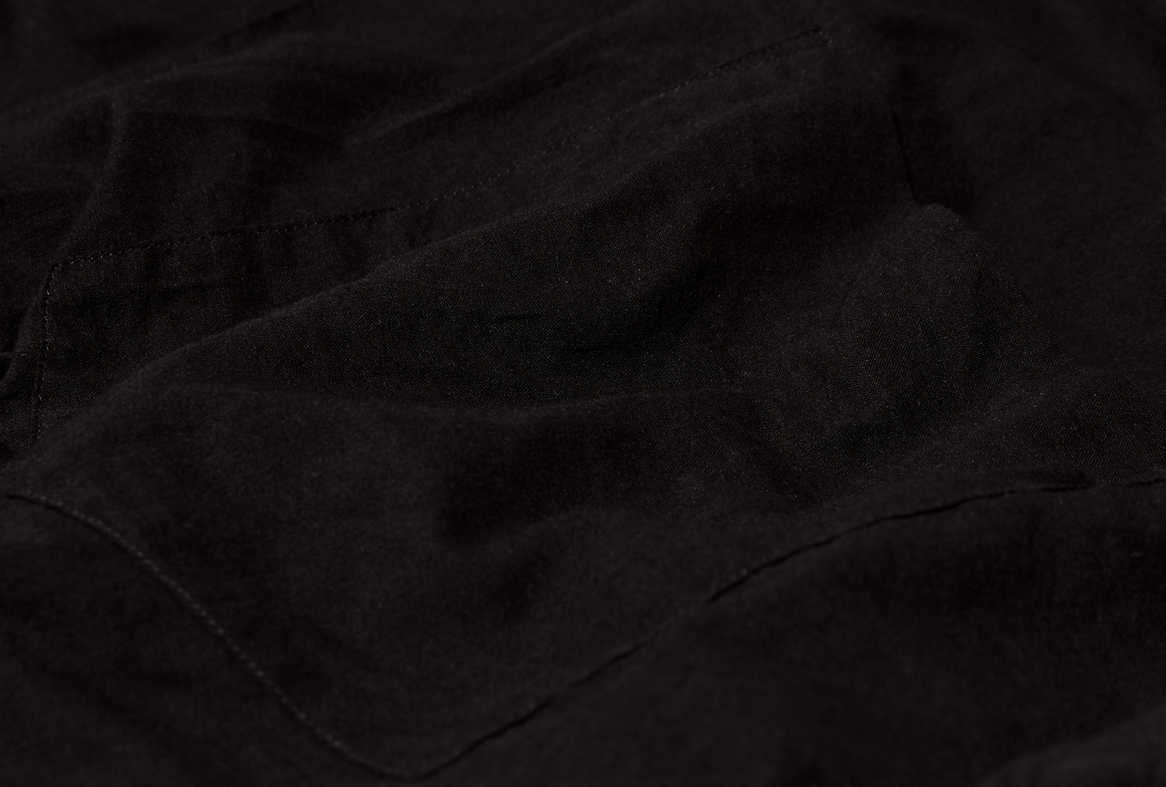 KHADI COTTON COMOLI SHIRT B01-02011 Black