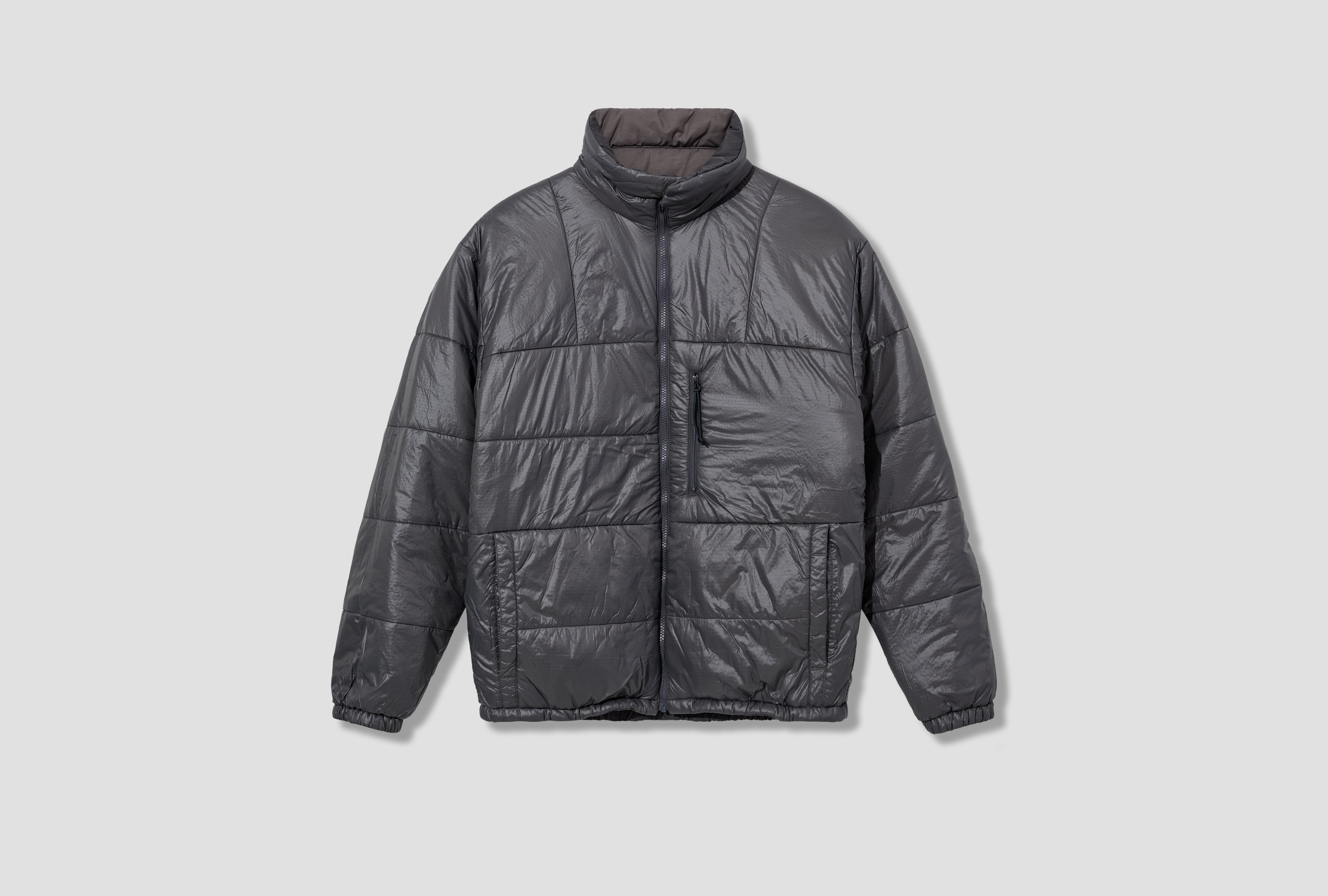 REVERSIBLE INSULATION JACKET S25FA018E Grey