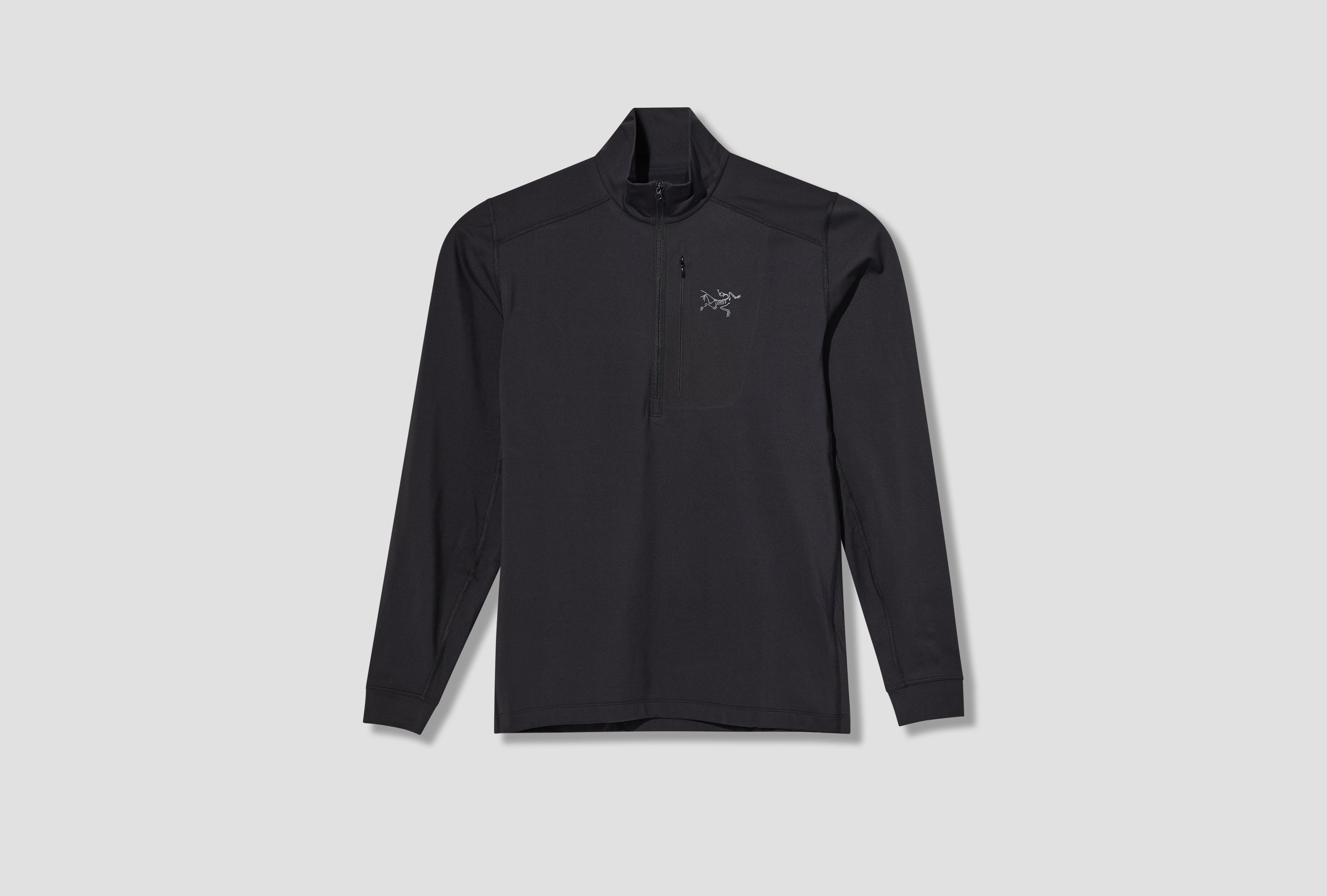 RHO LT ZIP NECK MEN'S X000009425 Black